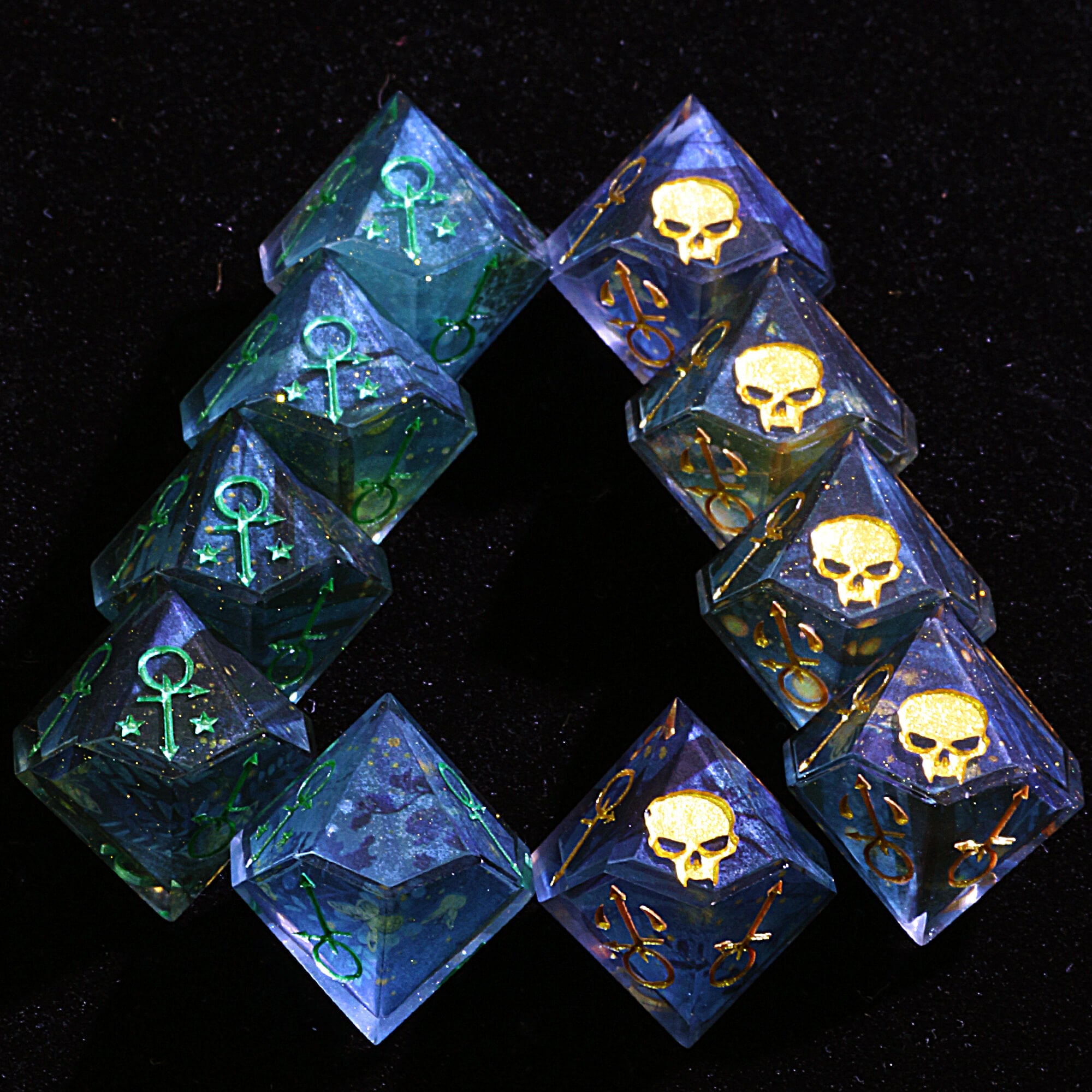 15 Polyhedral Resin Anarch Sets VtM WoD Dice Gloomwood - Dice of Dragons