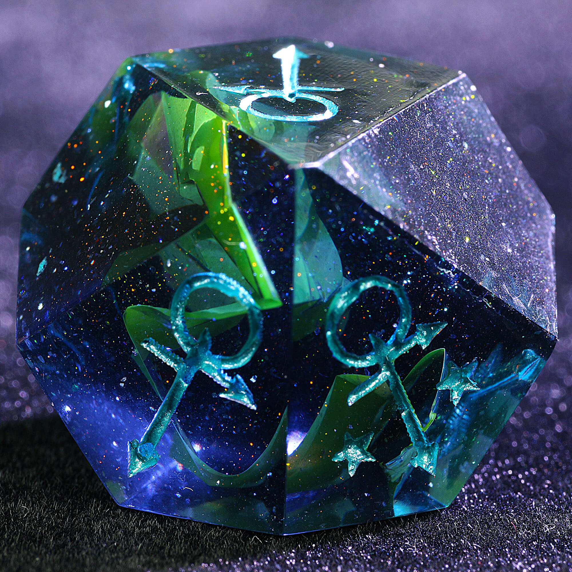 15 Polyhedral Resin Anarch VtM WoD Dice Sets Barony Bay - Dice of Dragons