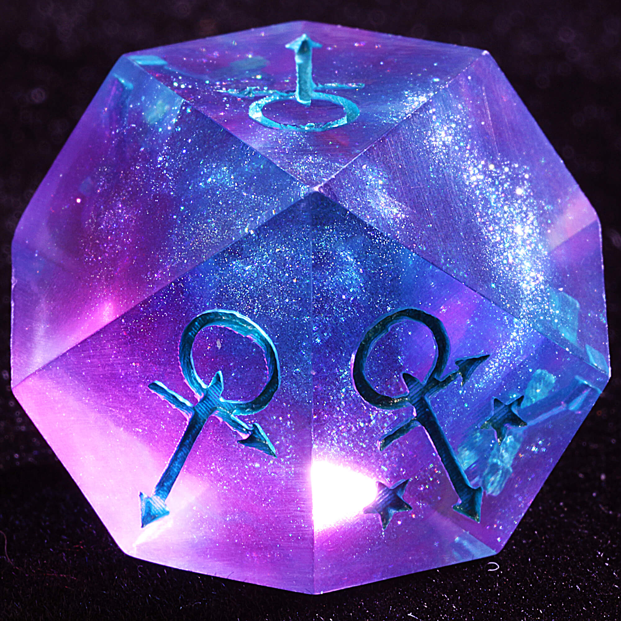 15 Polyhedral Resin Anarch WoD Dice Set VtM Dusk Horizon - Dice of Dragons