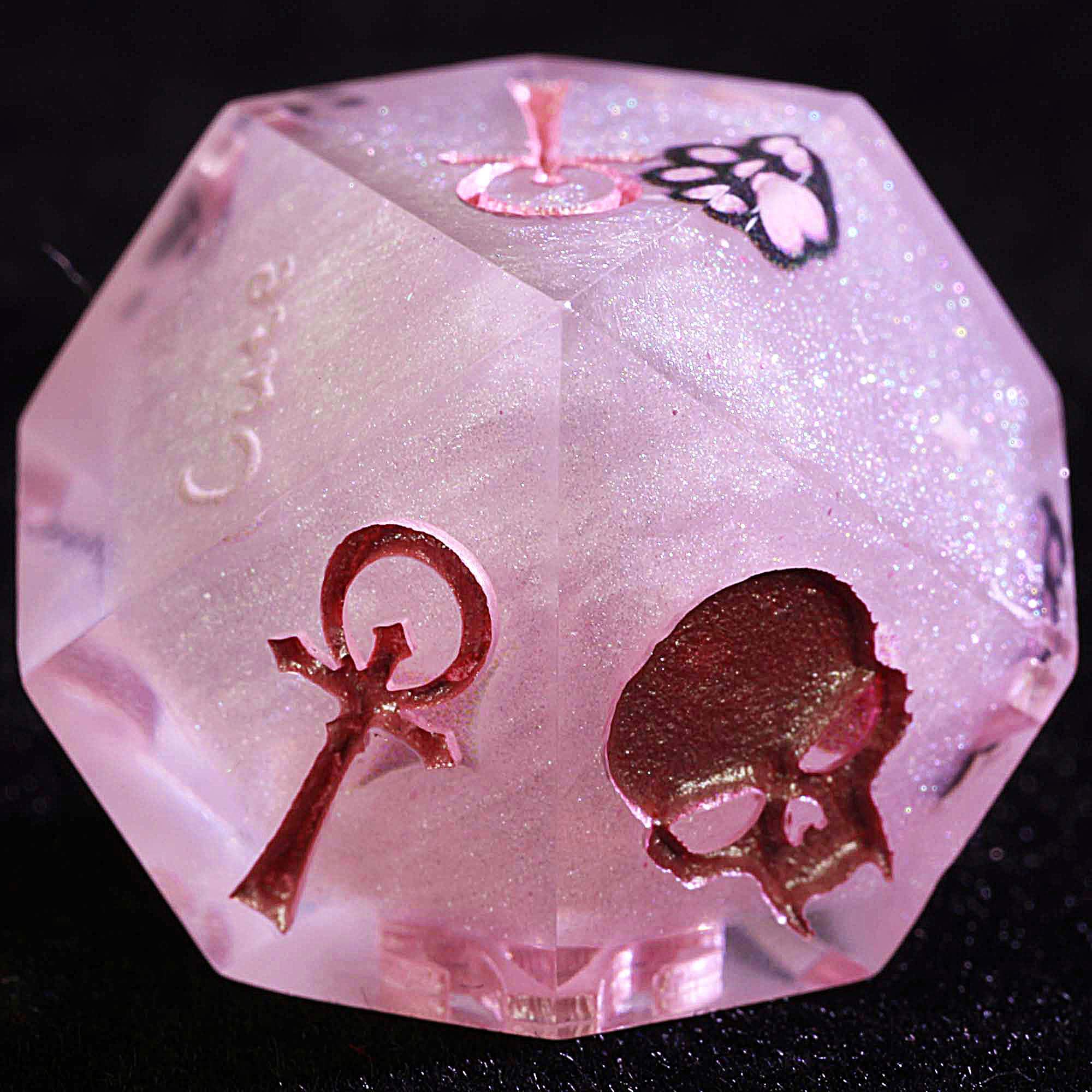 15 Polyhedral Resin Camarilla Set VtM WoD Dice Velvet Paw