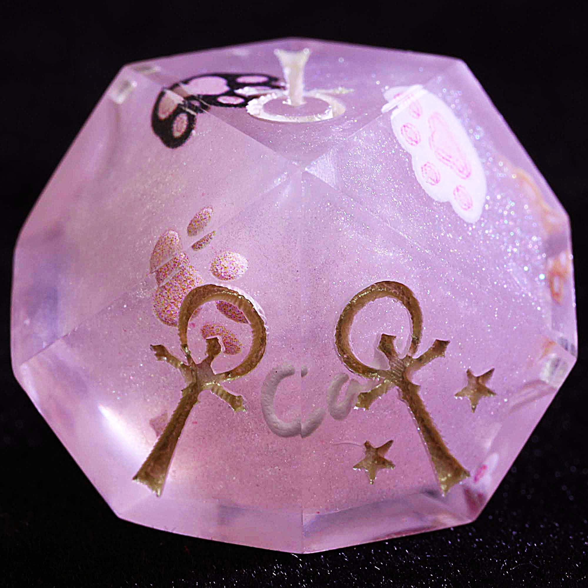 15 Polyhedral Resin Camarilla Set VtM WoD Dice Velvet Paw