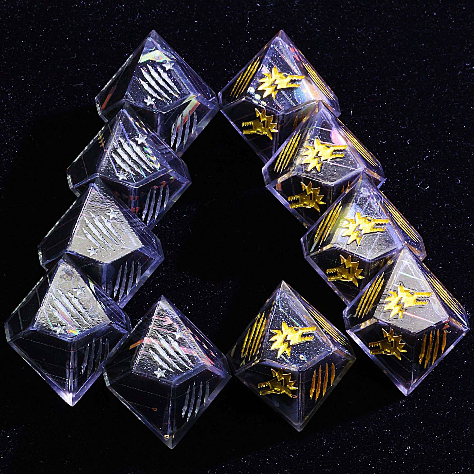 15 Polyhedral Resin Dice Sets WoD WtA Linear Guideways