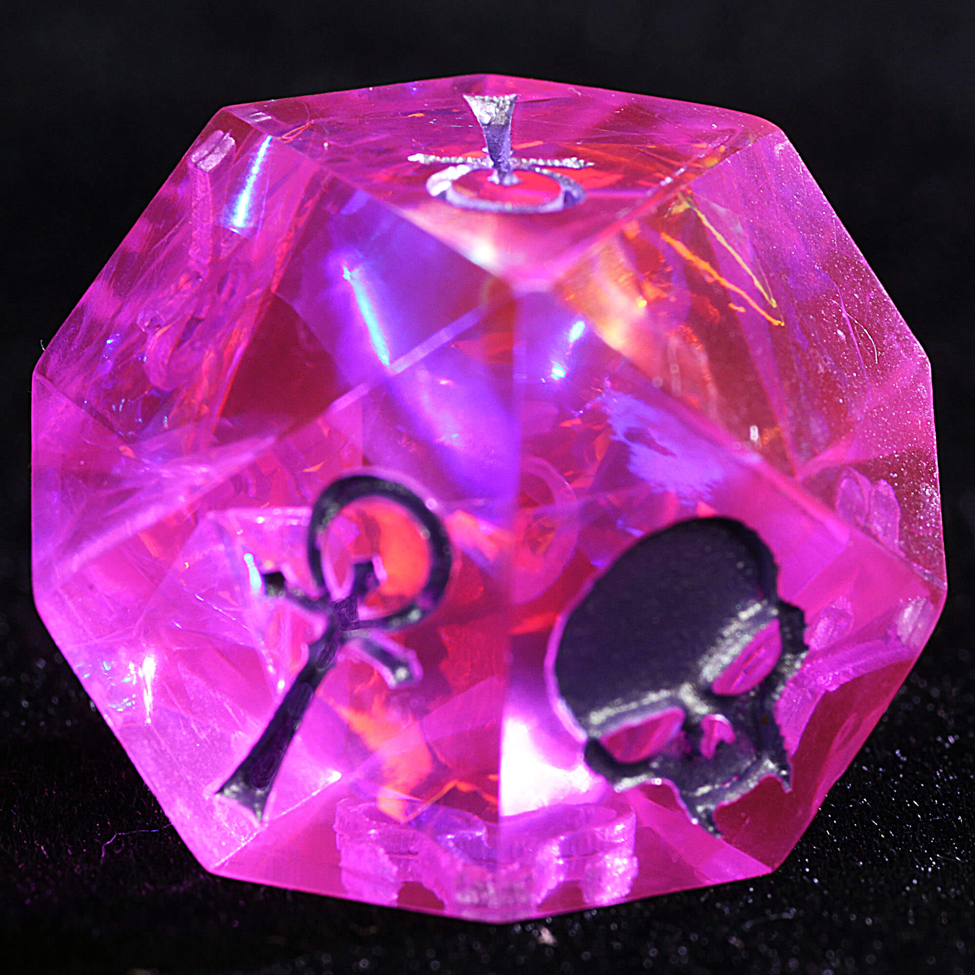 15 Polyhedral Resin Camarilla Set of Dice WoD VtM Jade Cipher - Dice of Dragons