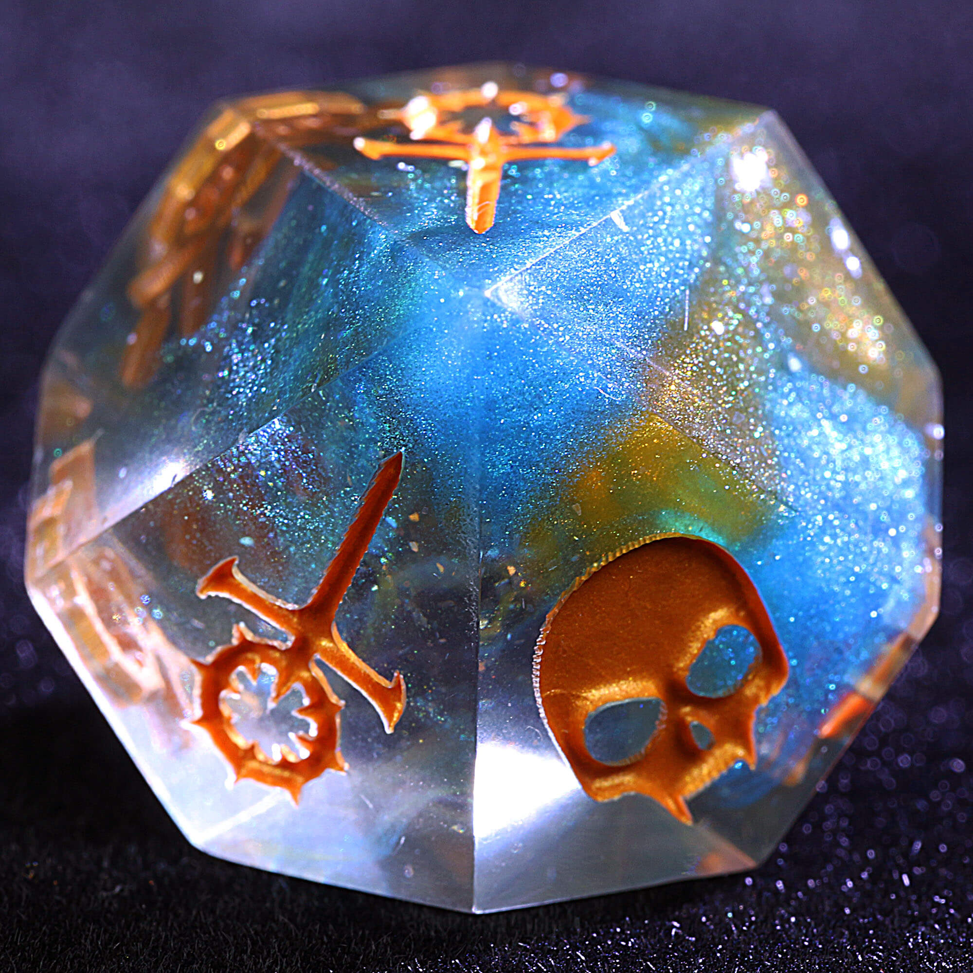 15 Polyhedral Resin Sabbat Dice Set VtM WoD Pandemonium - Dice of Dragons