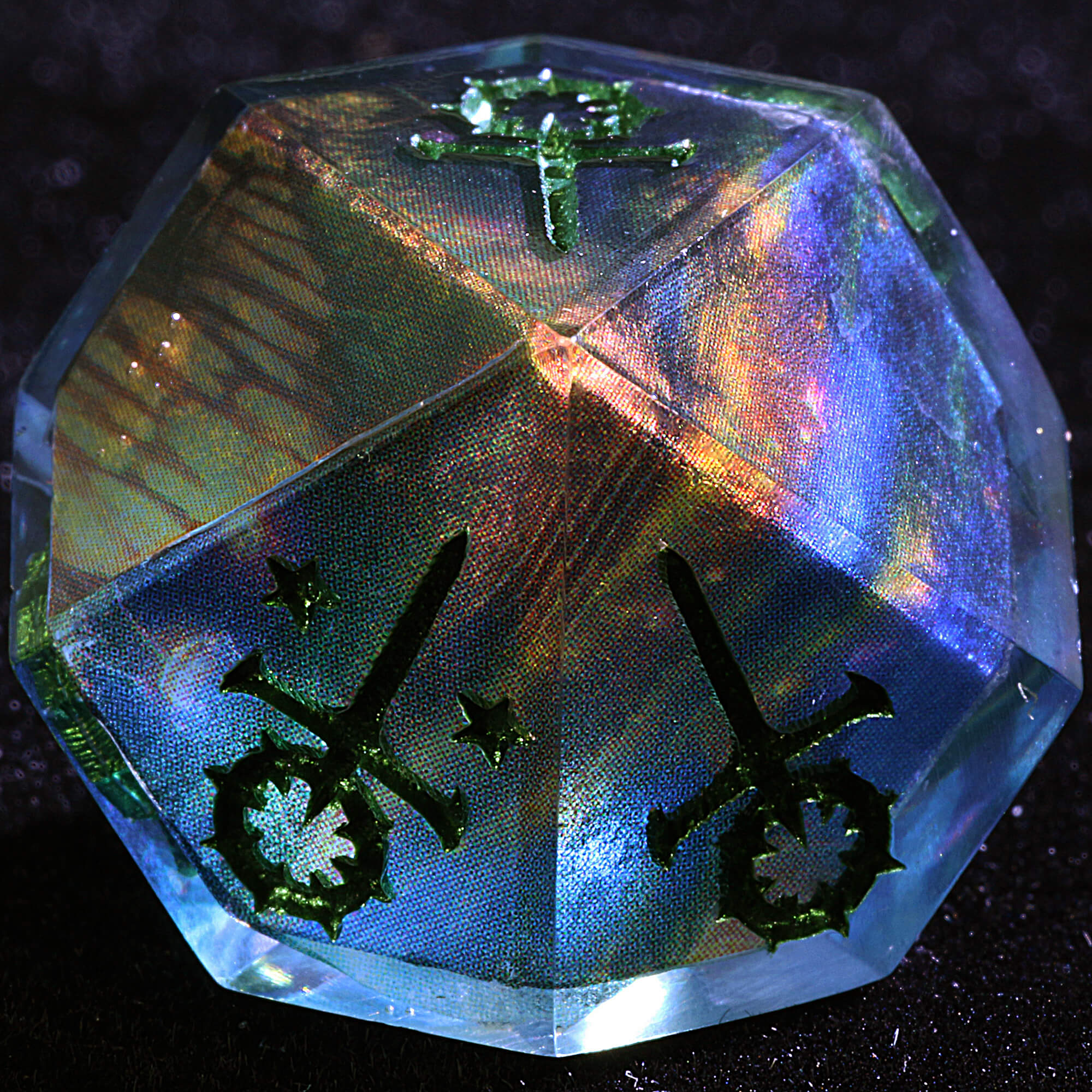15 Polyhedral Resin Sabbat Sets WoD Dice VtM Sporeveil - Dice of Dragons