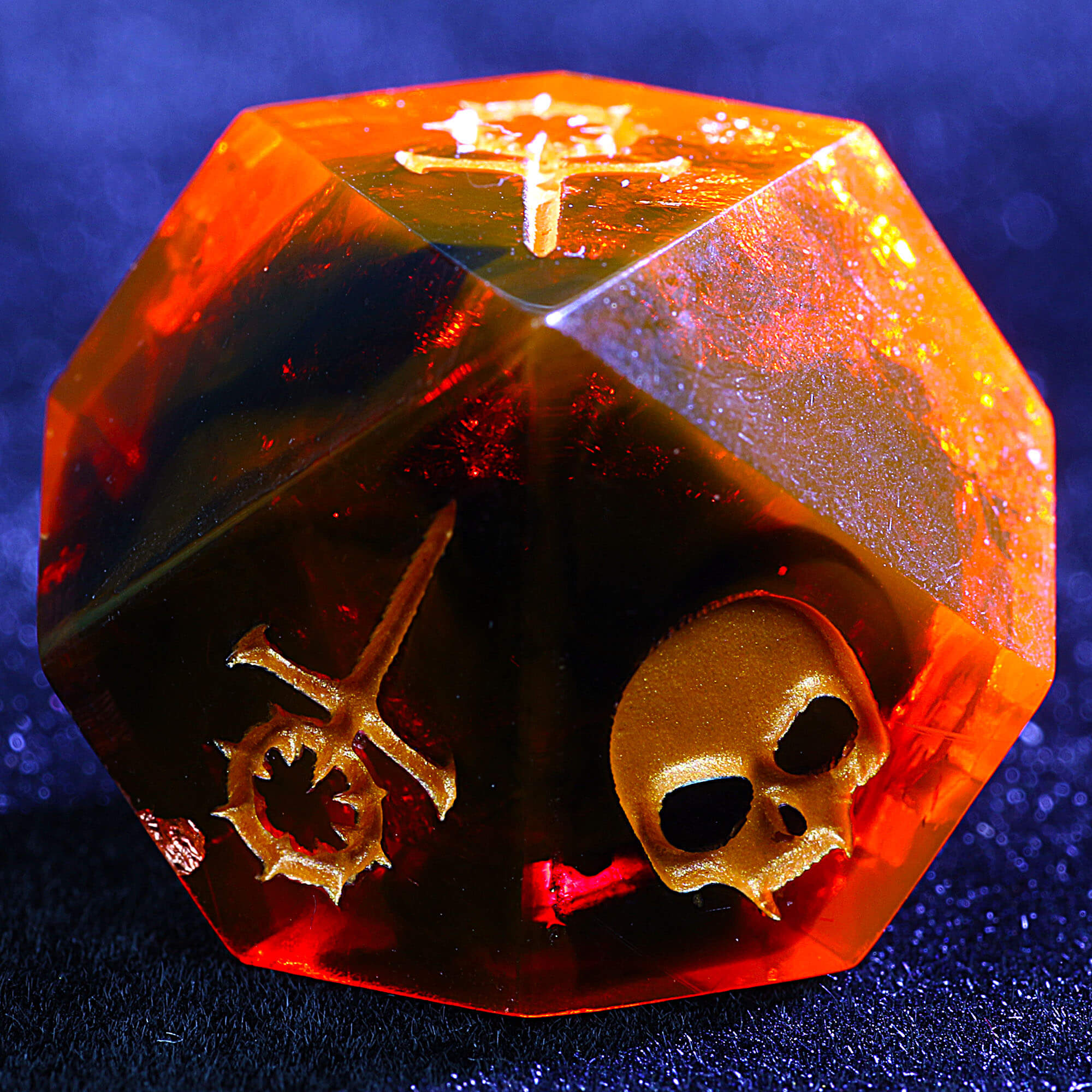 15 Polyhedral Resin Sabbat WoD Dice Sets VtM Black Eucharist - Dice of Dragons