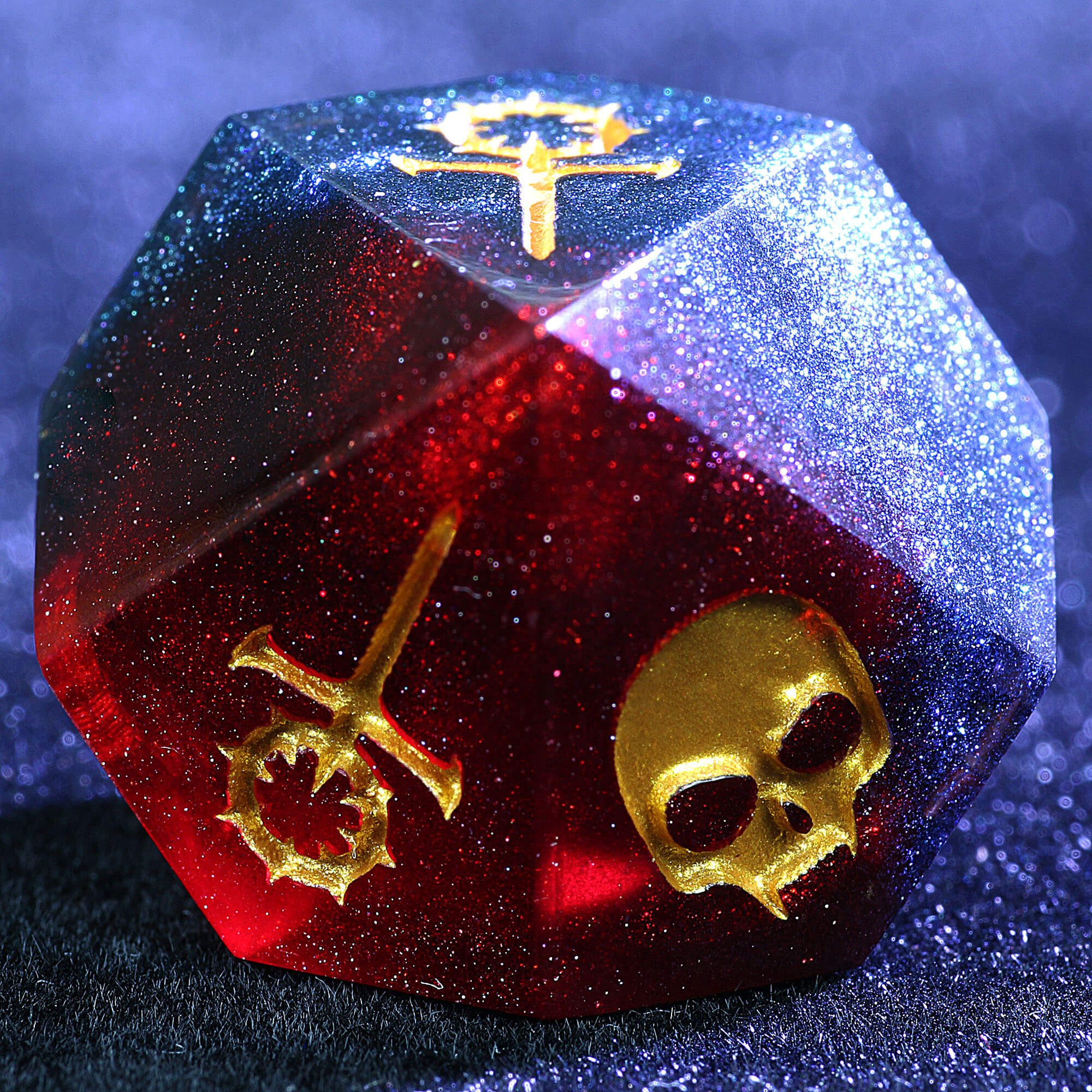 15 Polyhedral Resin Sabbat WoD Set Dice VtM Dogma Edge - Dice of Dragons