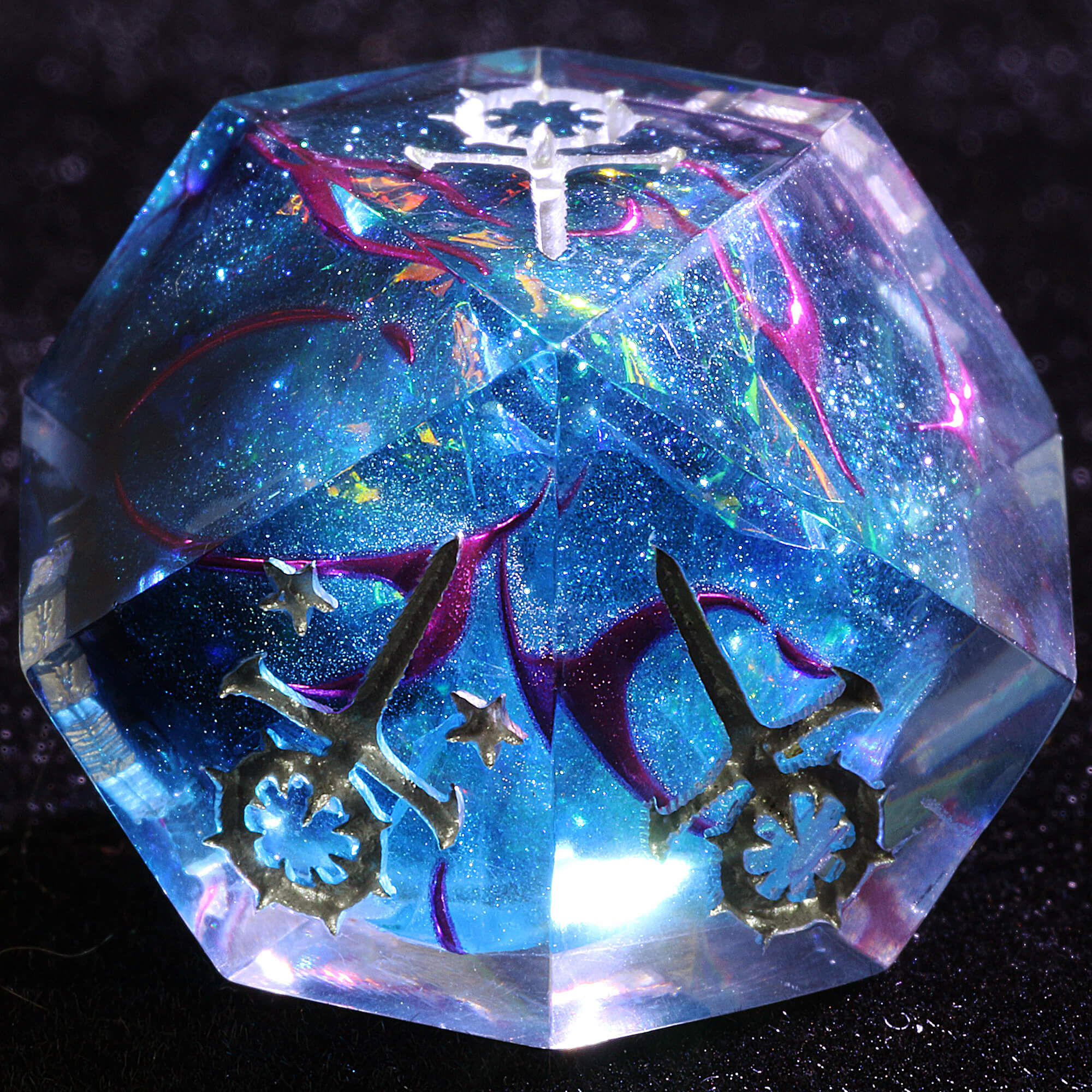 15 Polyhedral Resin Sabbat WoD Sets VtM Dice Nocturne Veil - Dice of Dragons
