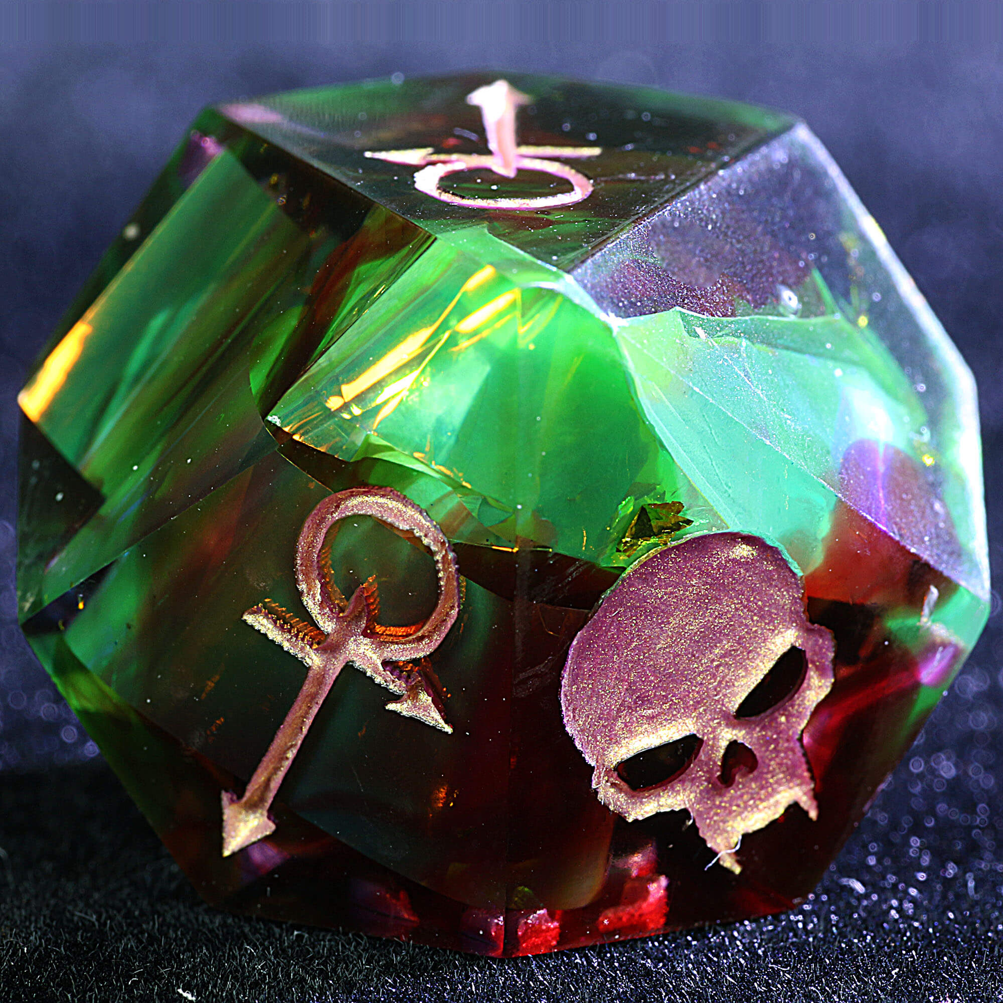 15 Polyhedral Resin Anarch VtM WoD Sets of Dice Chaos Theory - Dice of Dragons