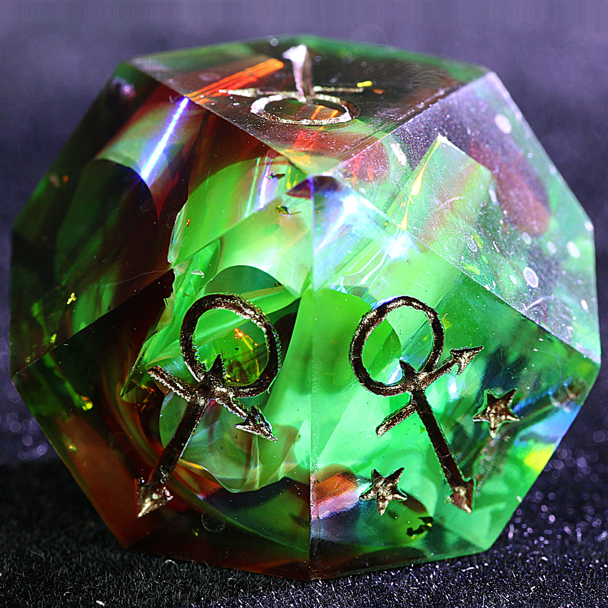 15 Polyhedral Resin Anarch VtM WoD Sets of Dice Chaos Theory - Dice of Dragons