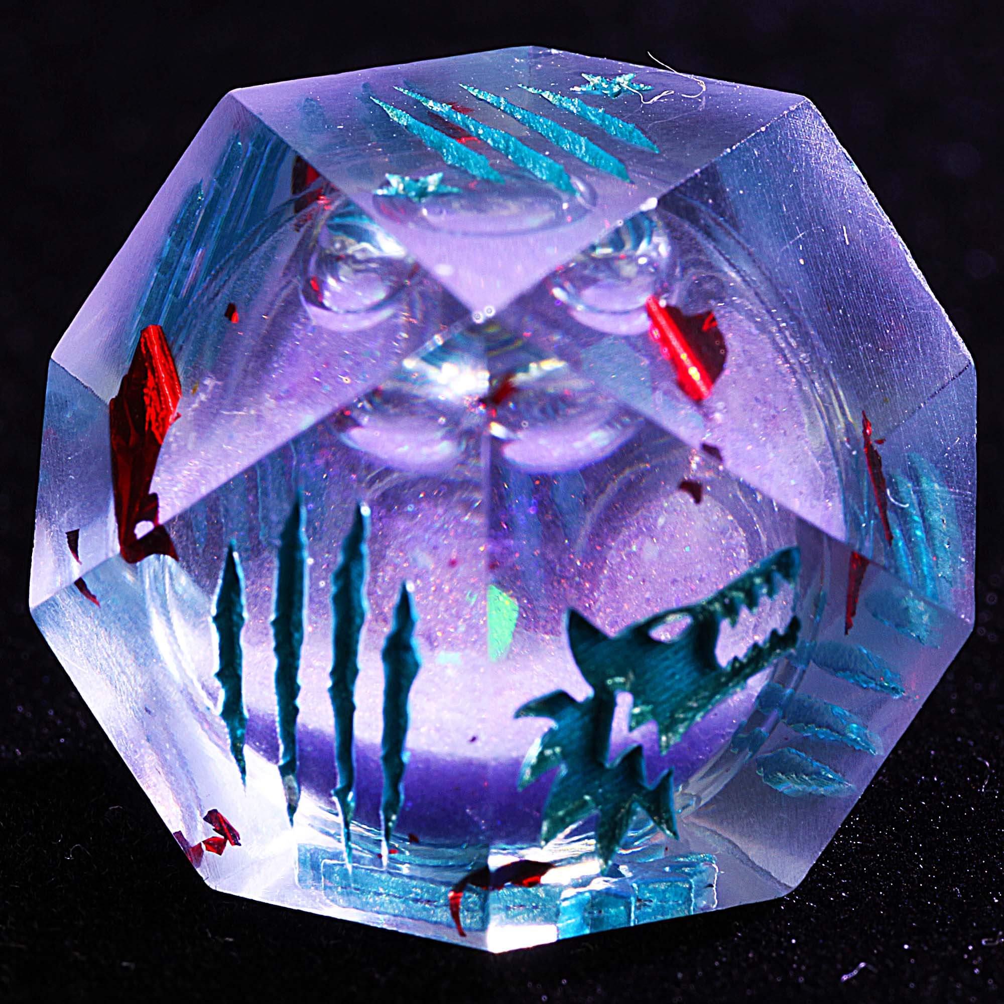 15 Polyhedral Resin WoD Dice Set WtA Cycle of Rage - Dice of Dragons