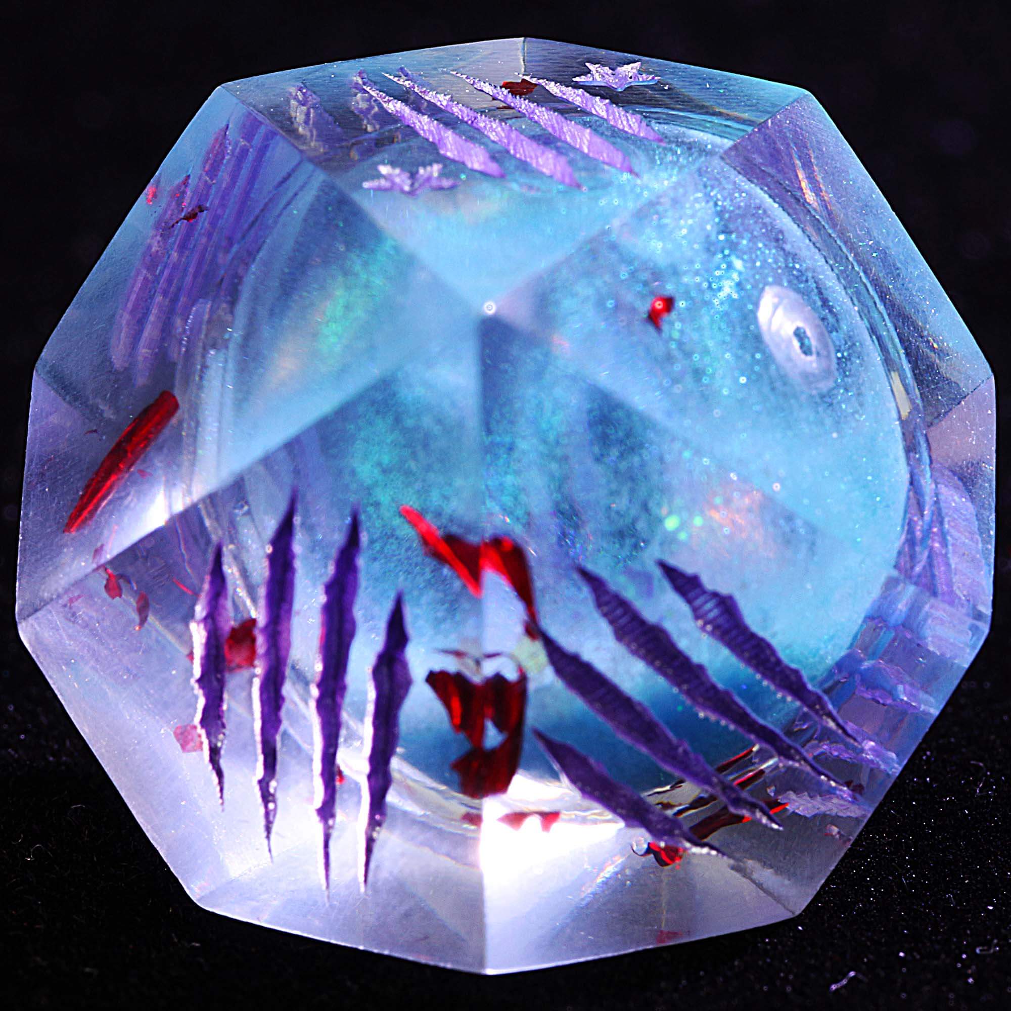 15 Polyhedral Resin WoD Dice Set WtA Cycle of Rage - Dice of Dragons