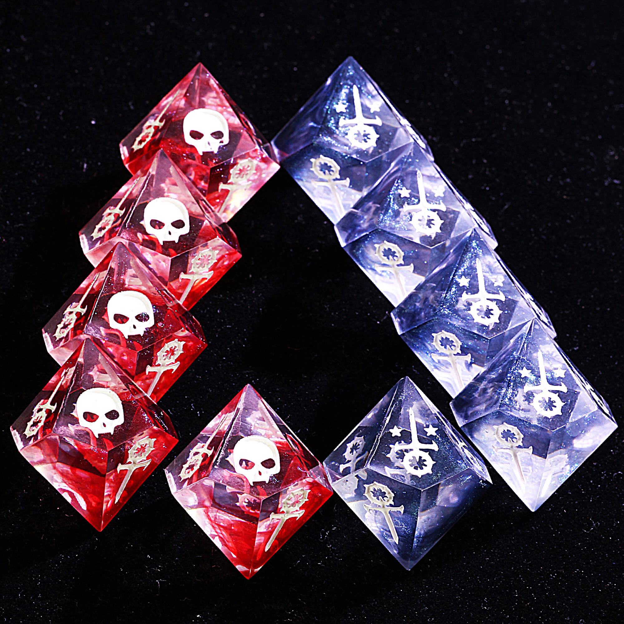 15 Polyhedral Resin Sabbat WoD Sets Dice VtM The Pandemonium - Dice of Dragons