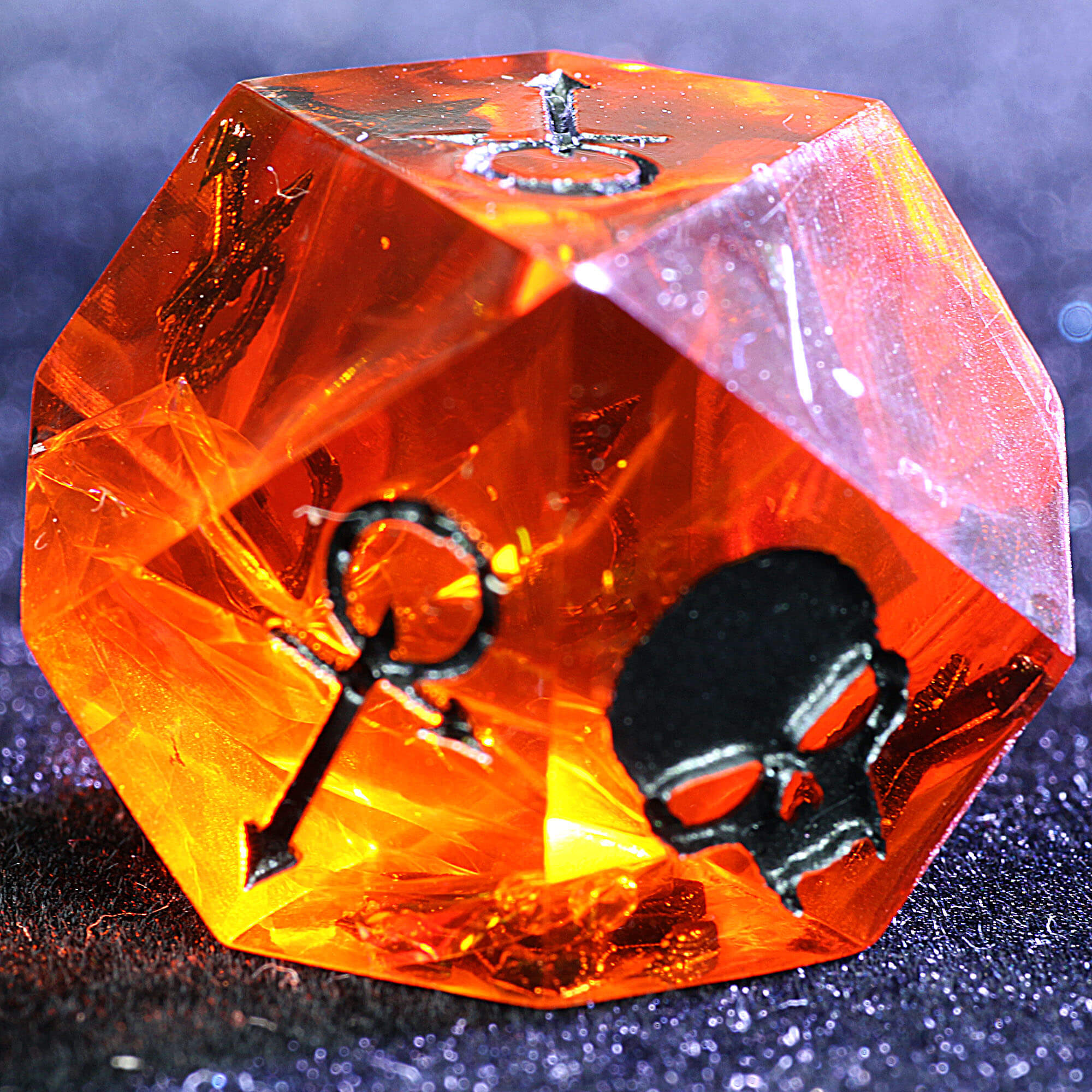 15 Polyhedral Resin Anarch WoD VtM Set of Dice Neon Anarchy - Dice of Dragons