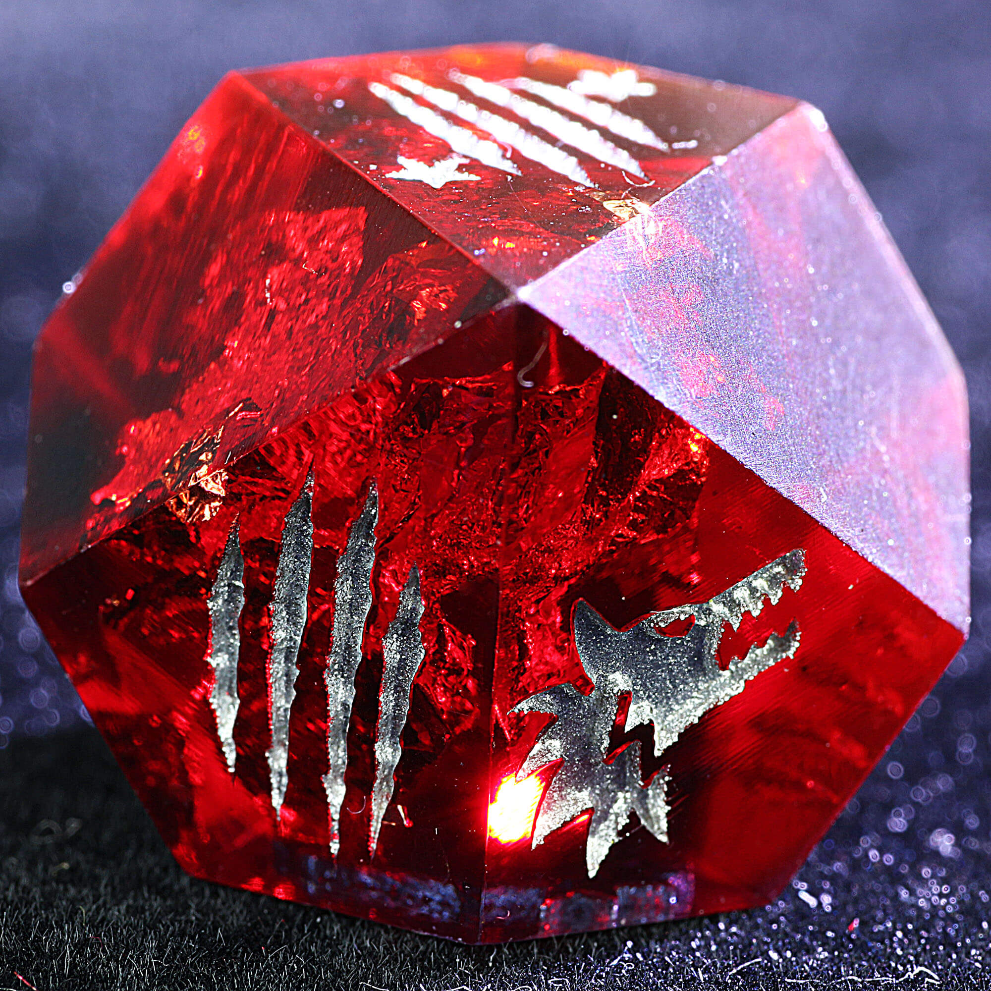 15 Polyhedral Resin WoD WtA Dice Set Malfean Splendor - Dice of Dragons