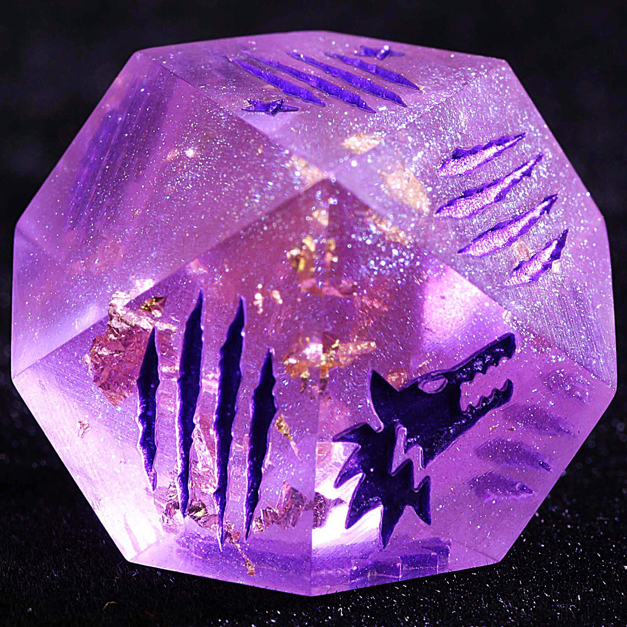 15 Polyhedral Resin WtA WoD Set Dice Aurora and Mirage