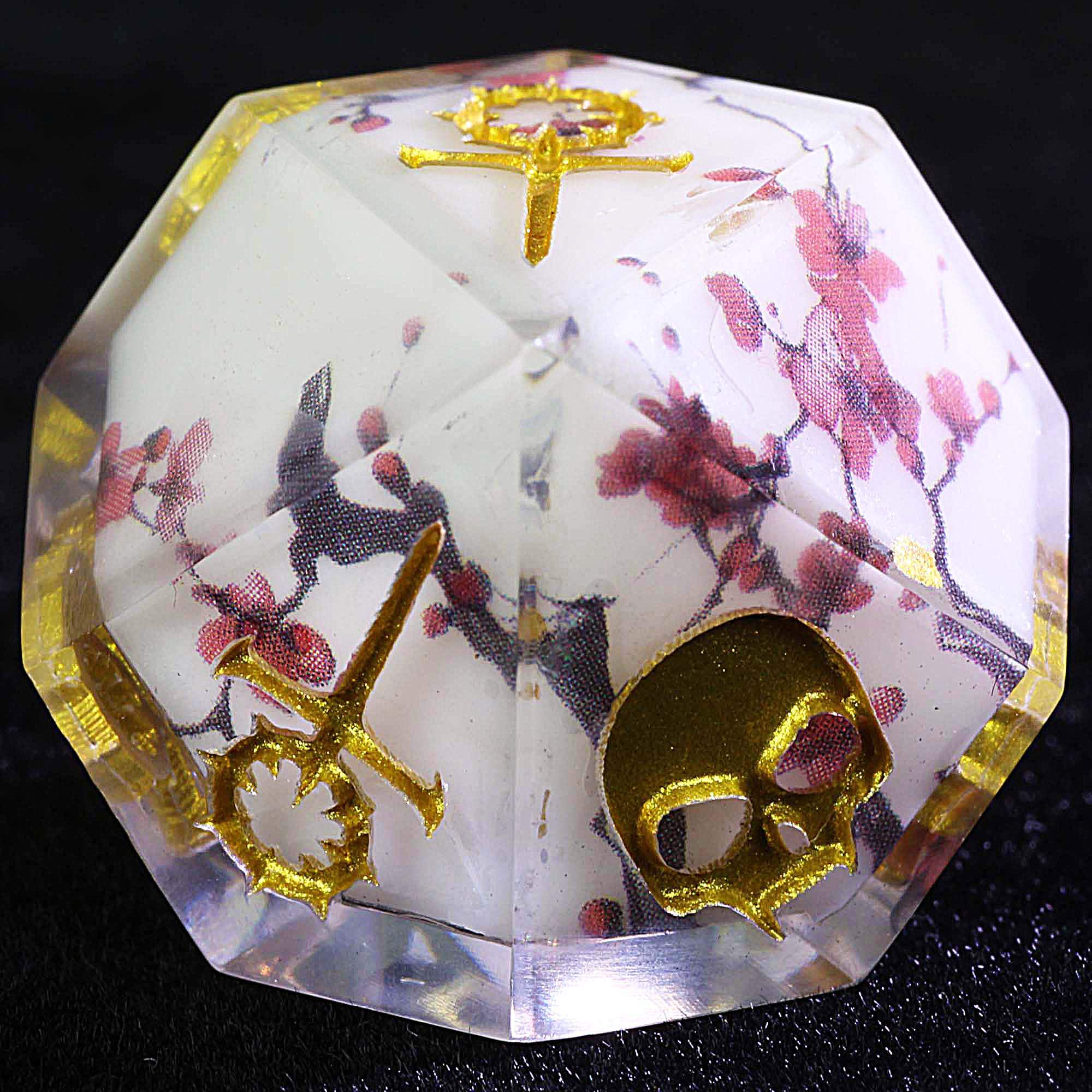 15 Polyhedral Sabbat Dice WoD Set VtM Winter Plum - Dice of Dragons