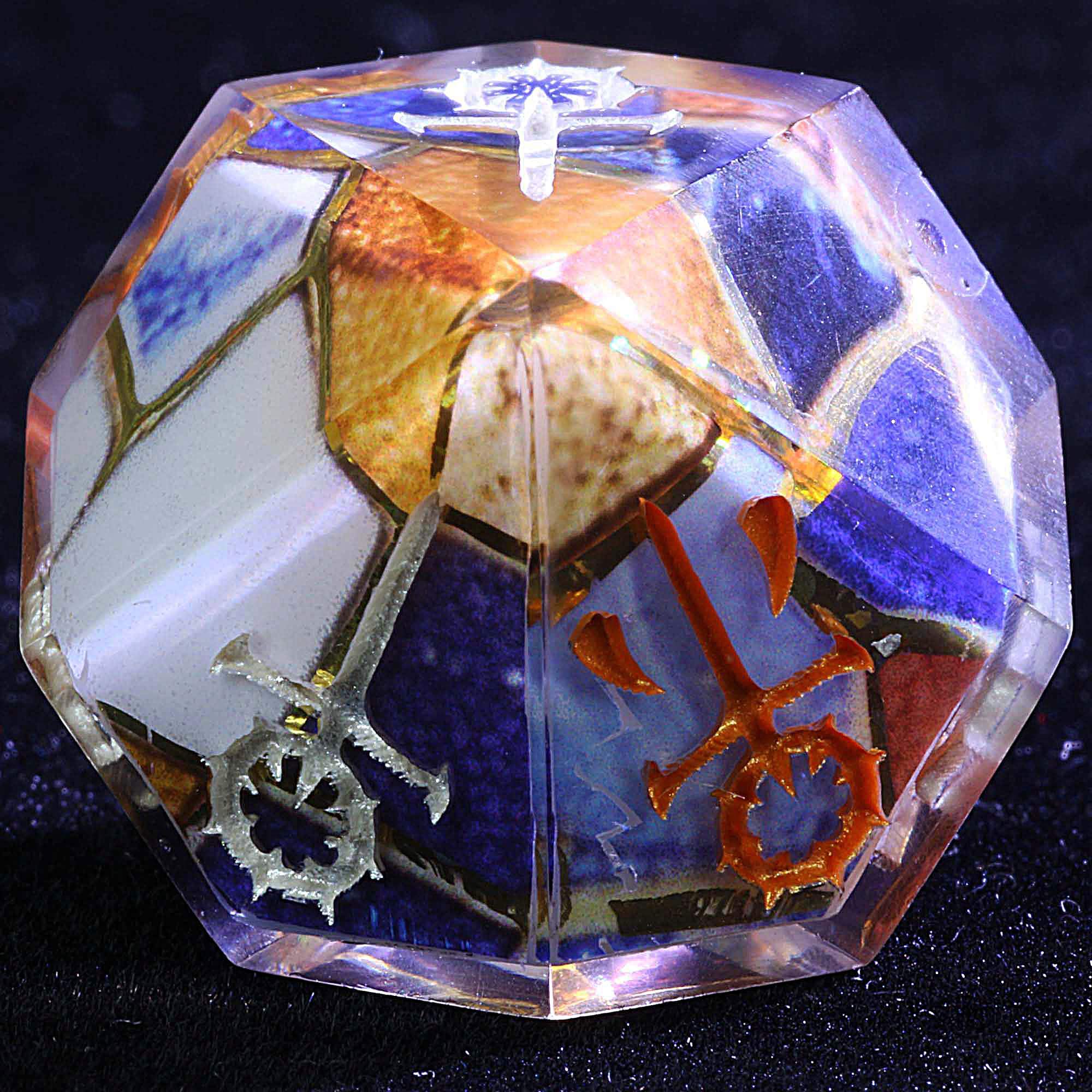 15 Polyhedral Sabbat WoD Dice VtM Set Crimson Tile - Dice of Dragons