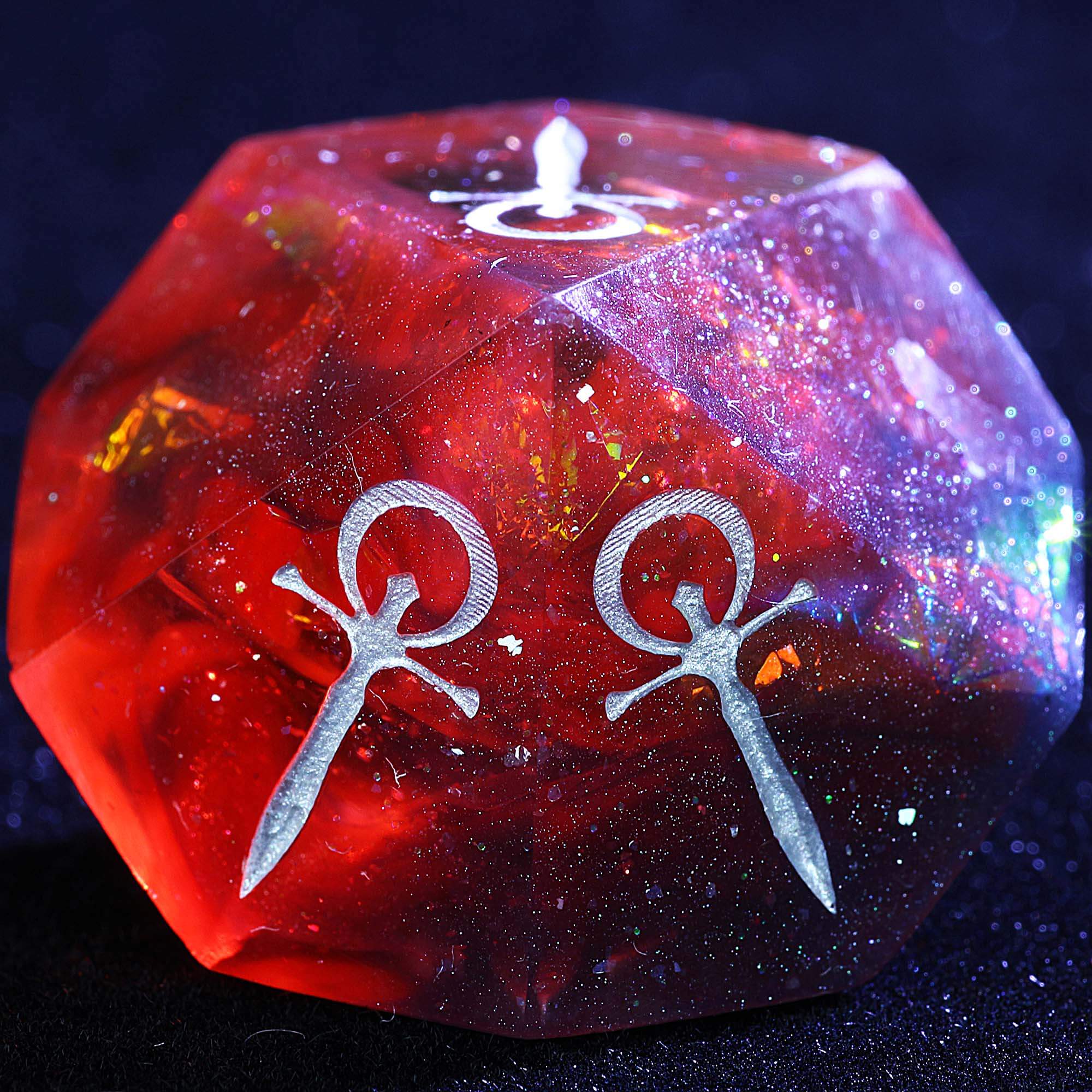 15 Resin Set of D&D Vampire The Masquerade VtM Hunger Dice Purple Blood Red