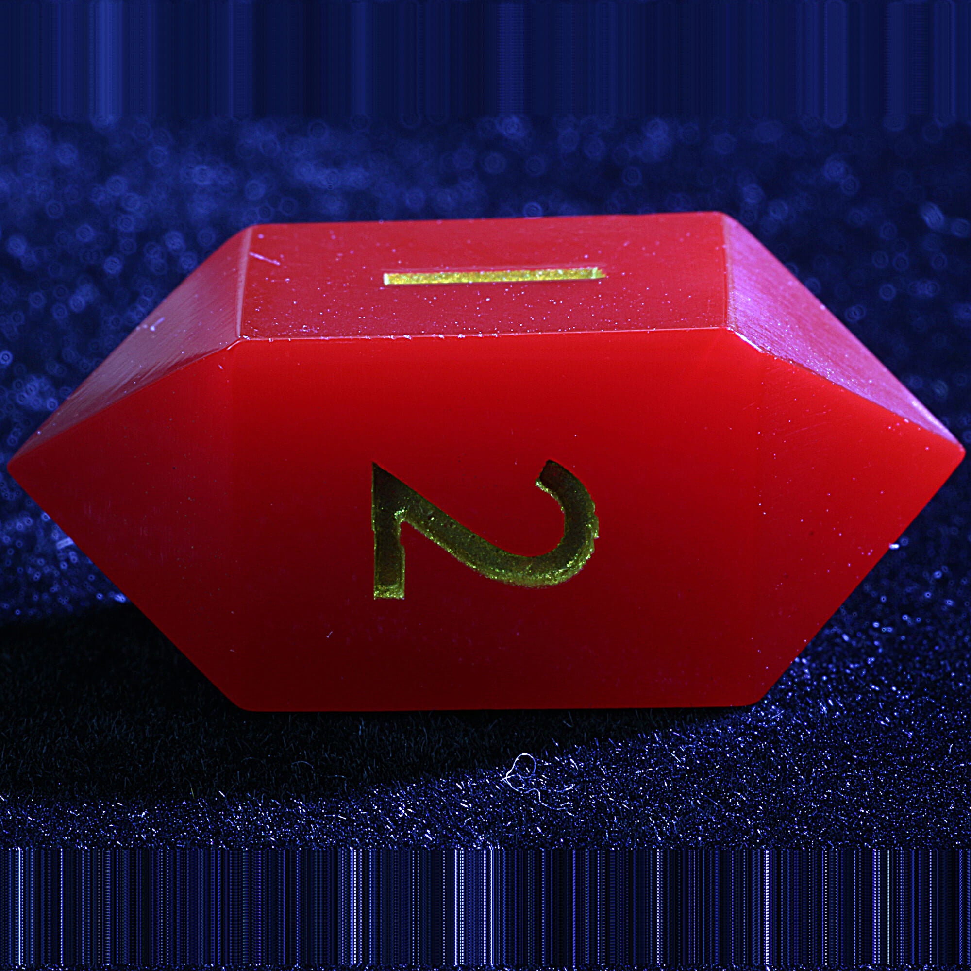 3 Polyhedral Resin 20-Sided D10 and 6-Sided D3 Draw Steel Dice Set Crimson Impact - Dice of Dragons