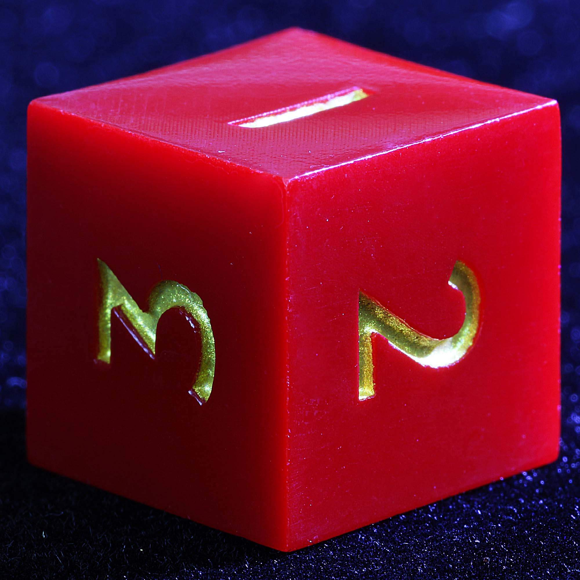 3 Polyhedral Resin 20-Sided D10 and 6-Sided D3 Draw Steel Dice Set Crimson Impact - Dice of Dragons