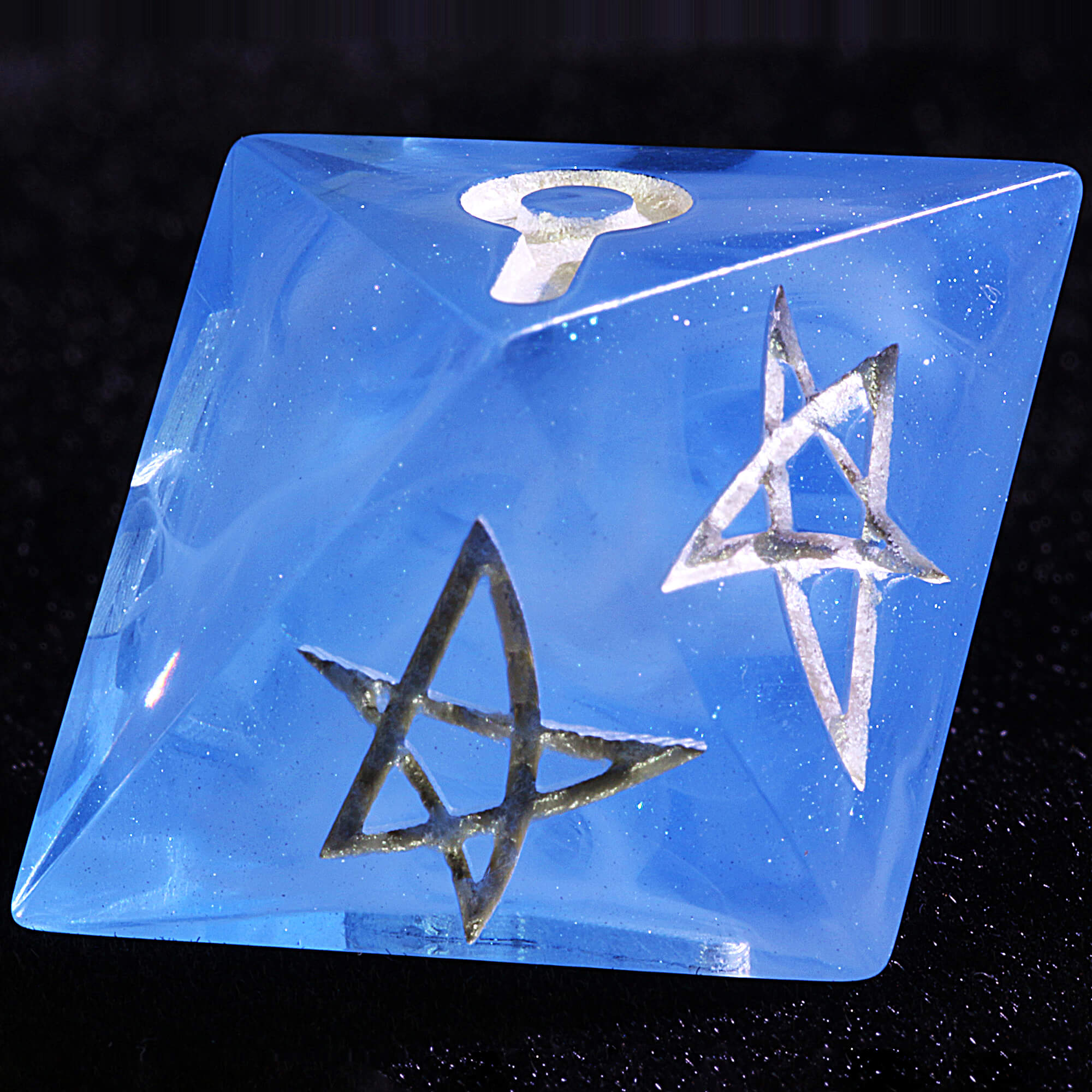 5 Polyhedral Resin MoM Dice Set Mansions of Madness Frozen Arcana