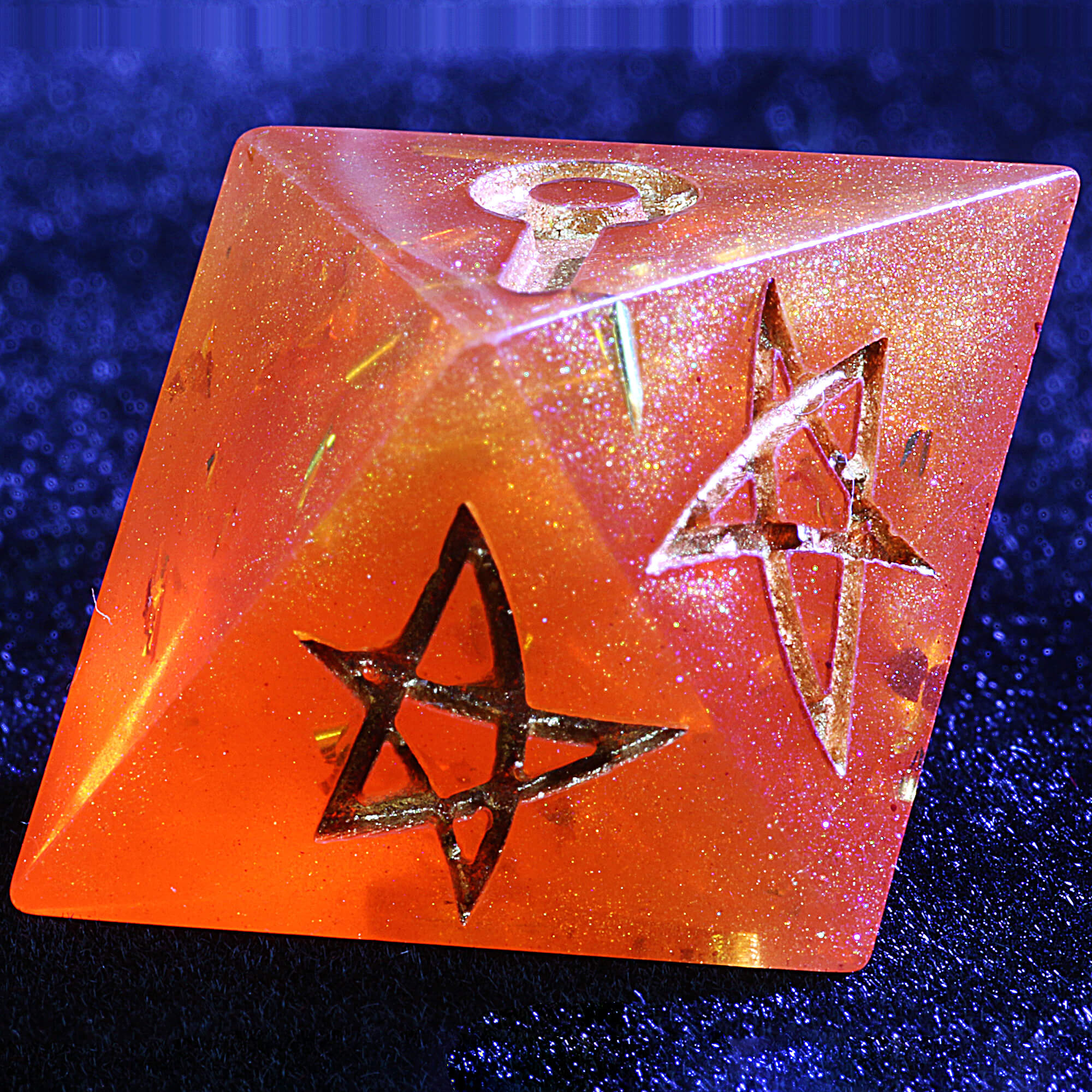 5 Polyhedral Resin MoM Mansions of Madness Dice Set Crimson Starfall