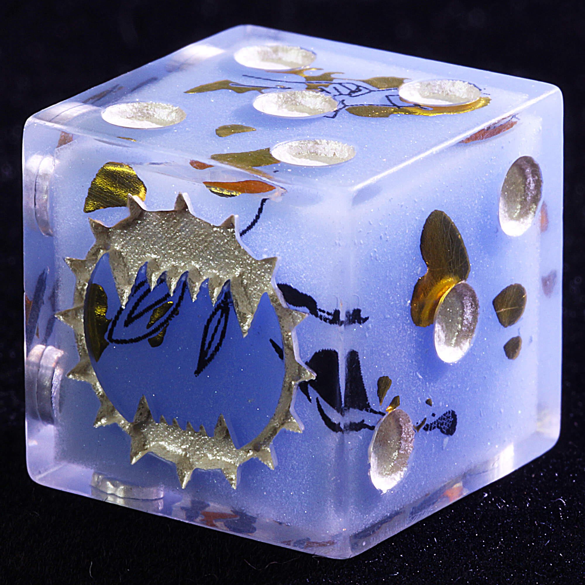 5 Polyhedral Resin World Eaters Warhammer 40K D6 Sets Dice Auric Frost