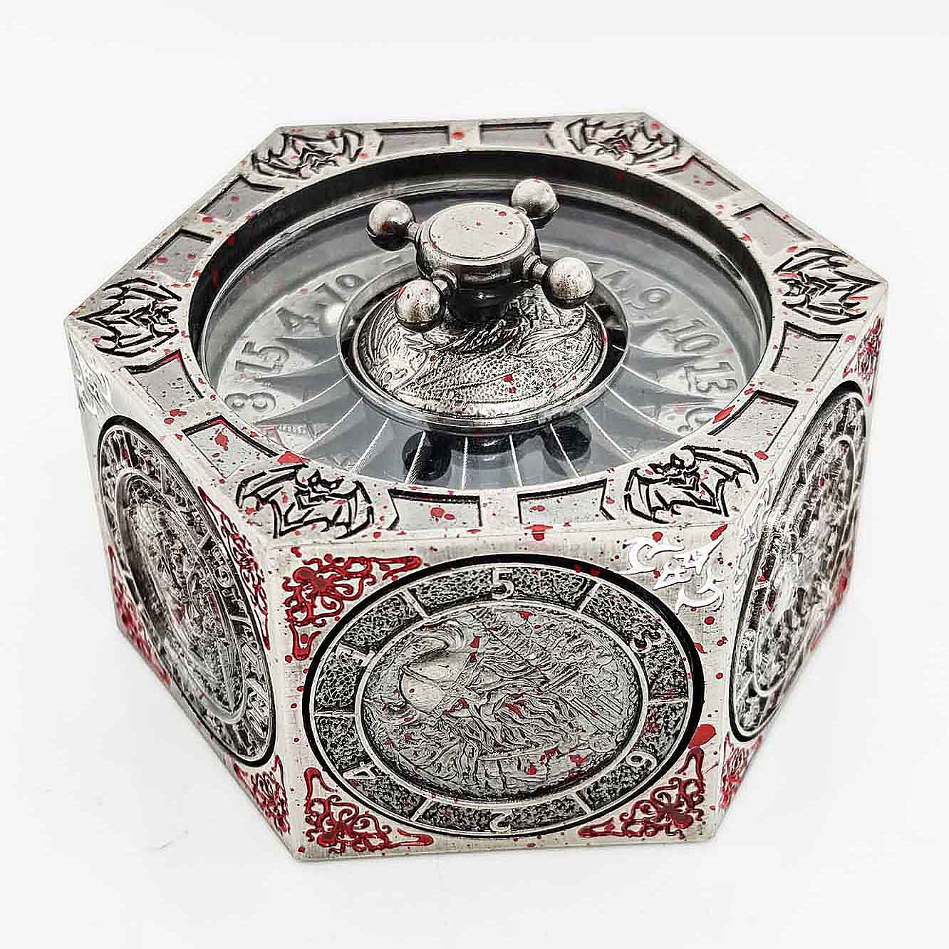 7 in 1 Odin and the Raven Bat Cthulhu Dragon Metal DnD Roulette Wheel Dice 8-sided - Dice of Dragons