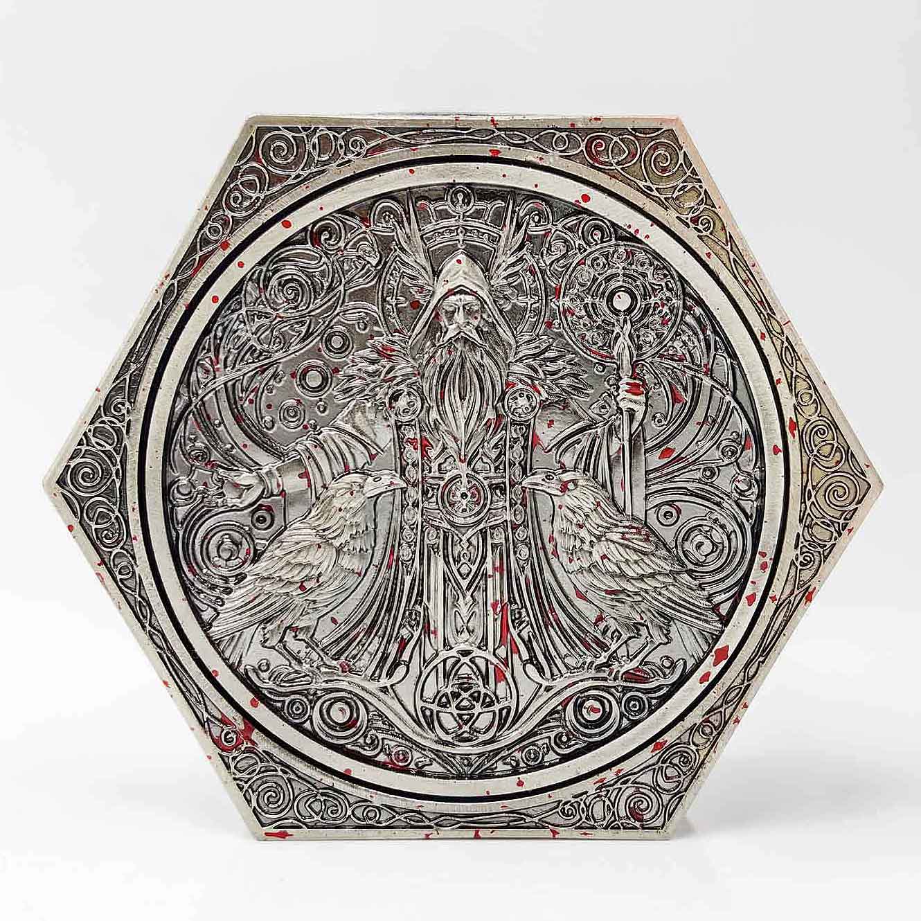 7 in 1 Odin and the Raven Bat Cthulhu Dragon Metal DnD Roulette Wheel Dice 8-sided - Dice of Dragons