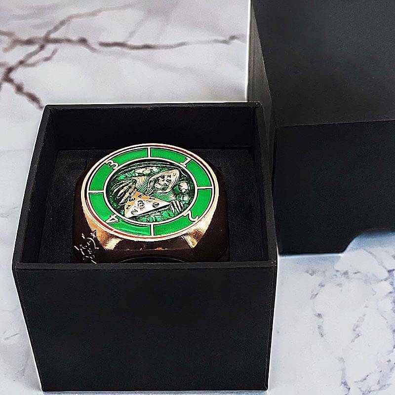 7 in 1 Rounded Cube 6-sided Rotating DND Metal Dice - Dice of Dragons