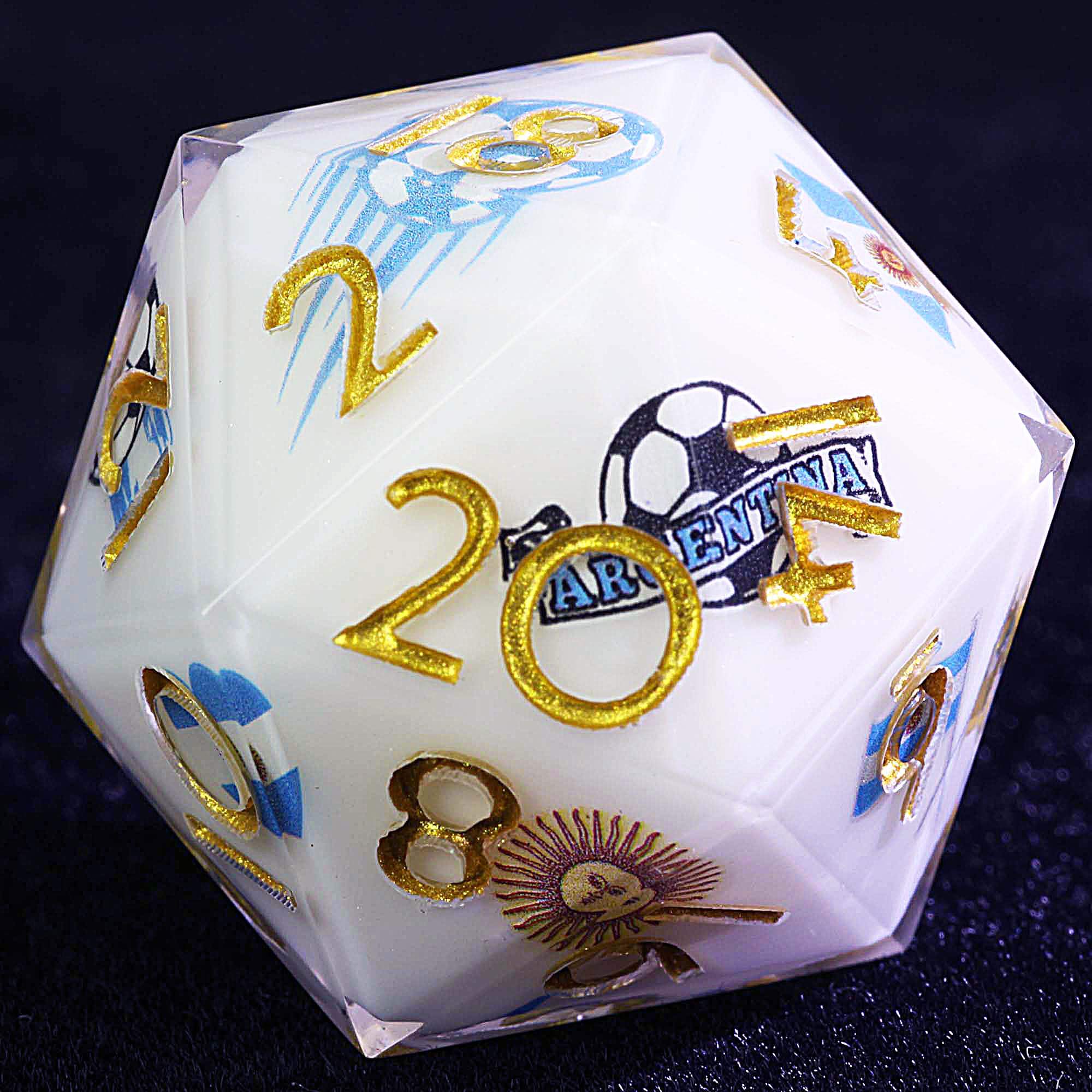 9 Football Sets of D&D Dice Soccer Argentina