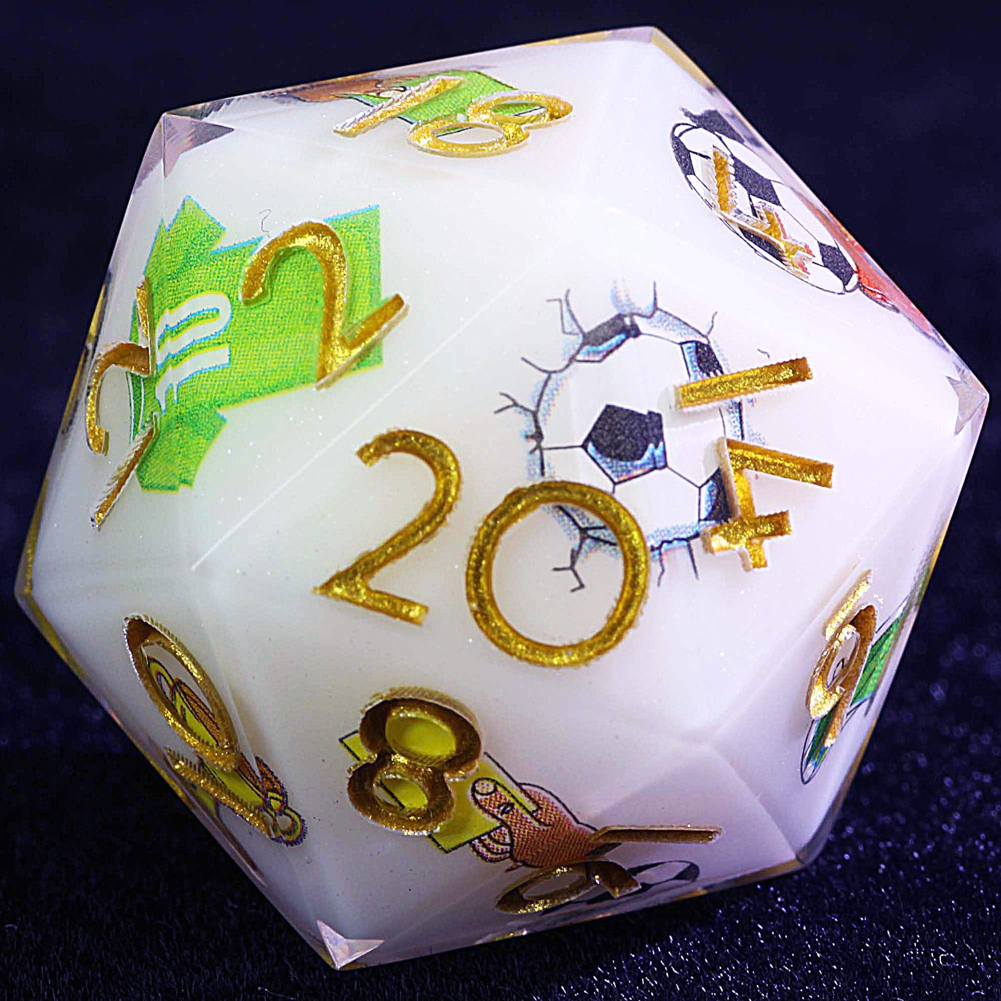 9 Football Sets of DnD Dice Soccer Stadium Flag
