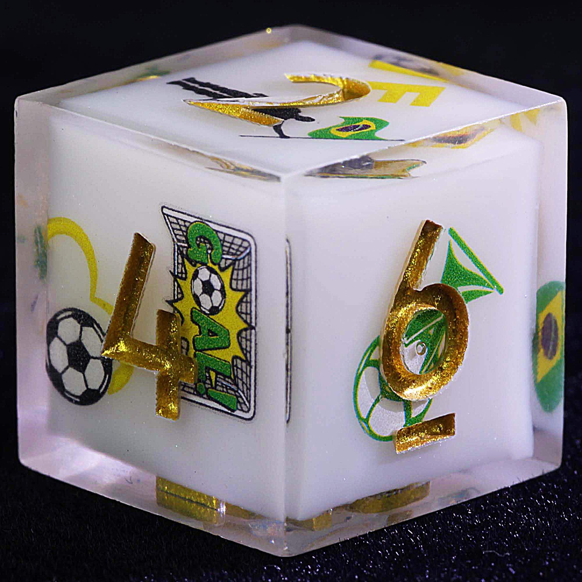 9 Football Set of D and D Dice Soccer Brazil