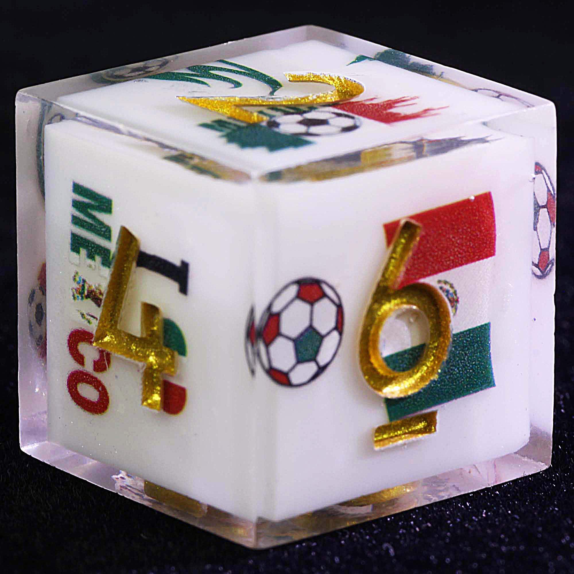 9 Football Set of DD Dice Soccer Mexico