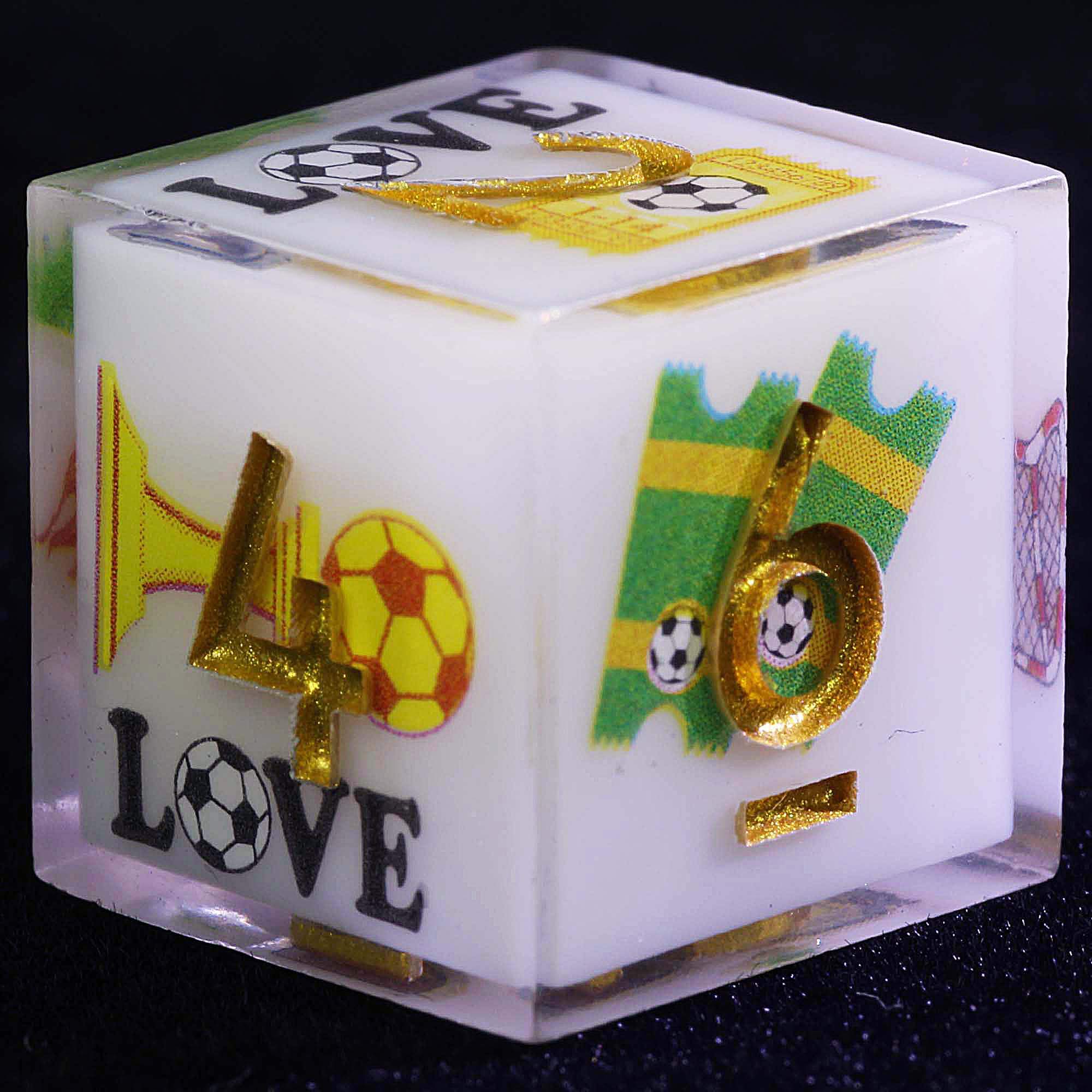 9 Football Set of D&D Dice Soccer Final Whistle - Dice of Dragons