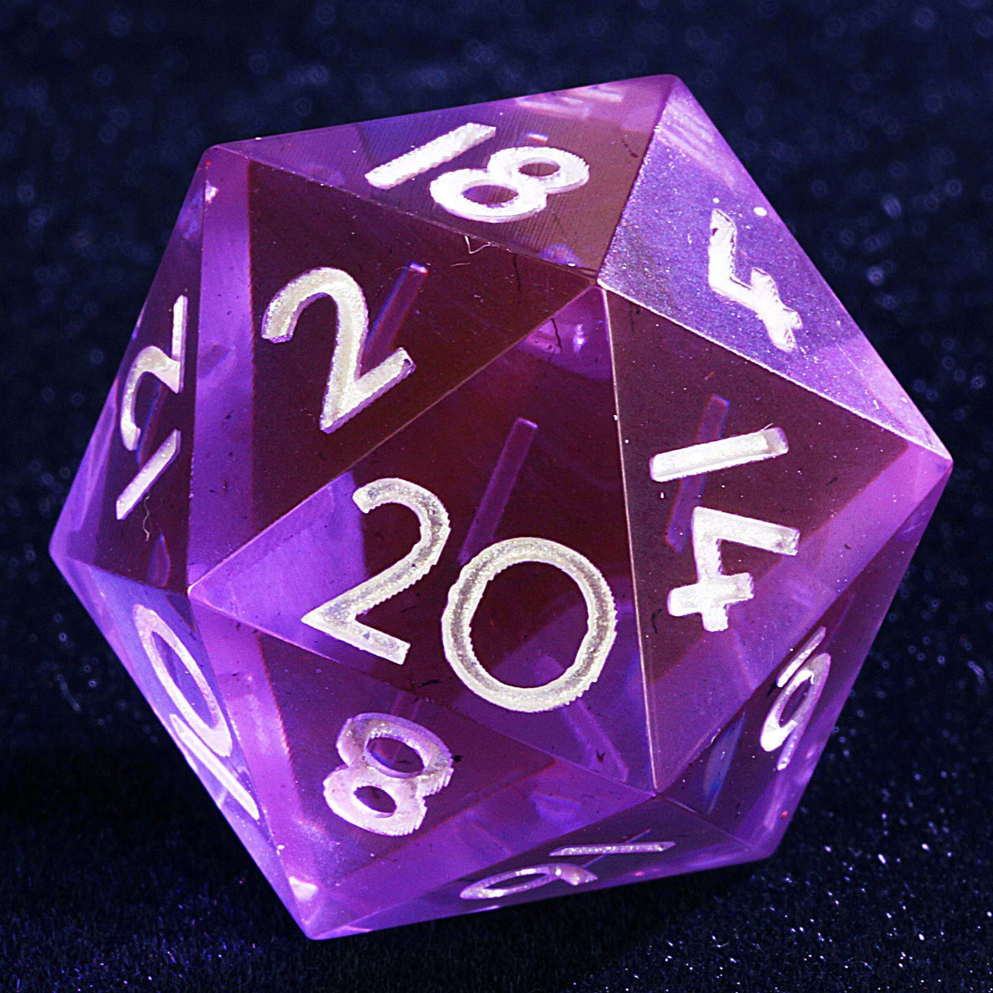 9 Polyhedral D and D Dice Set Nocturne in Deep Blue - Dice of Dragons