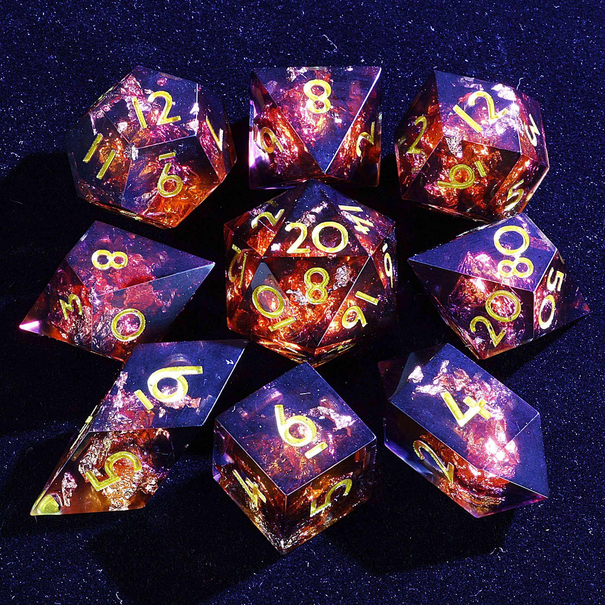 9 Polyhedral D and D Dice Sets Covenant of Night King - Dice of Dragons