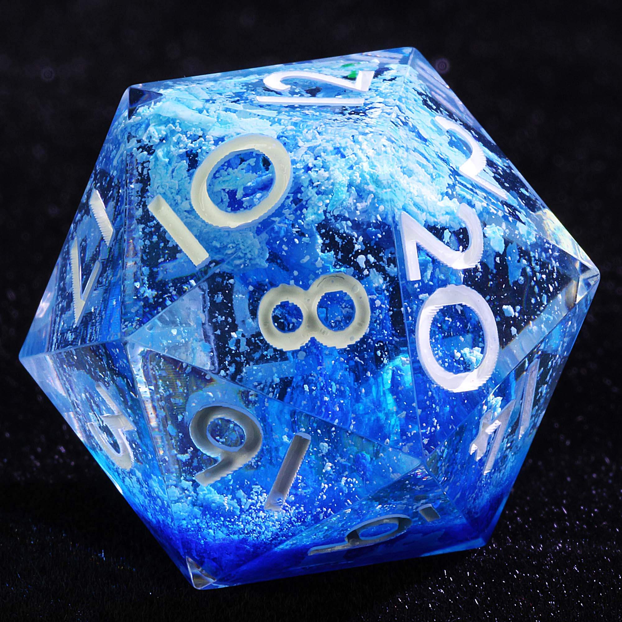 9 Polyhedral Sets of DD Dice Frozen Fracture - Dice of Dragons