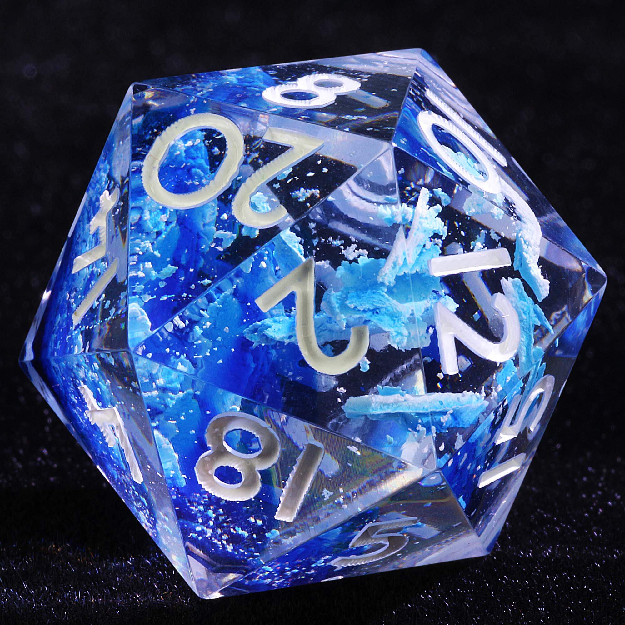9 Polyhedral Sets of DD Dice Frozen Fracture - Dice of Dragons