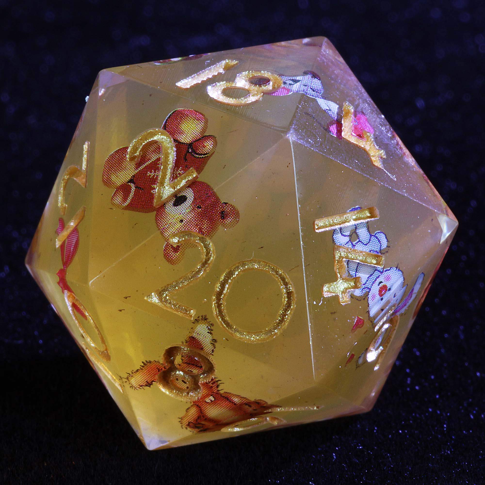 9 Polyhedral Sets of Dice D and D Honeywood Tea Party - Dice of Dragons