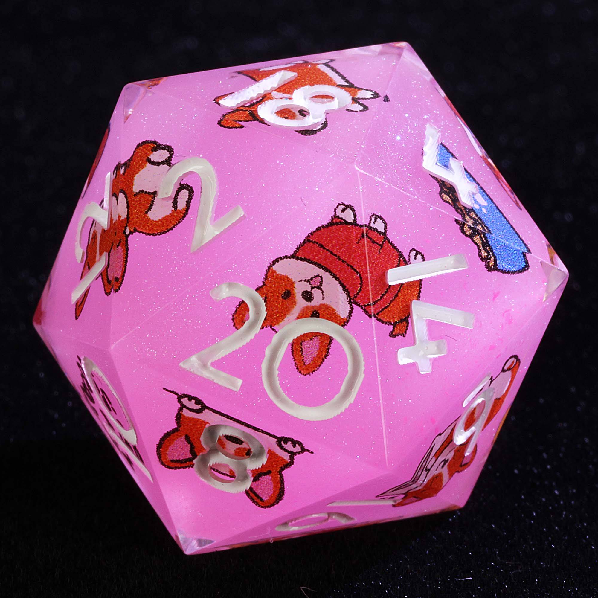 9 Polyhedral Sets of Dice D&D Corgi Chaos - Dice of Dragons