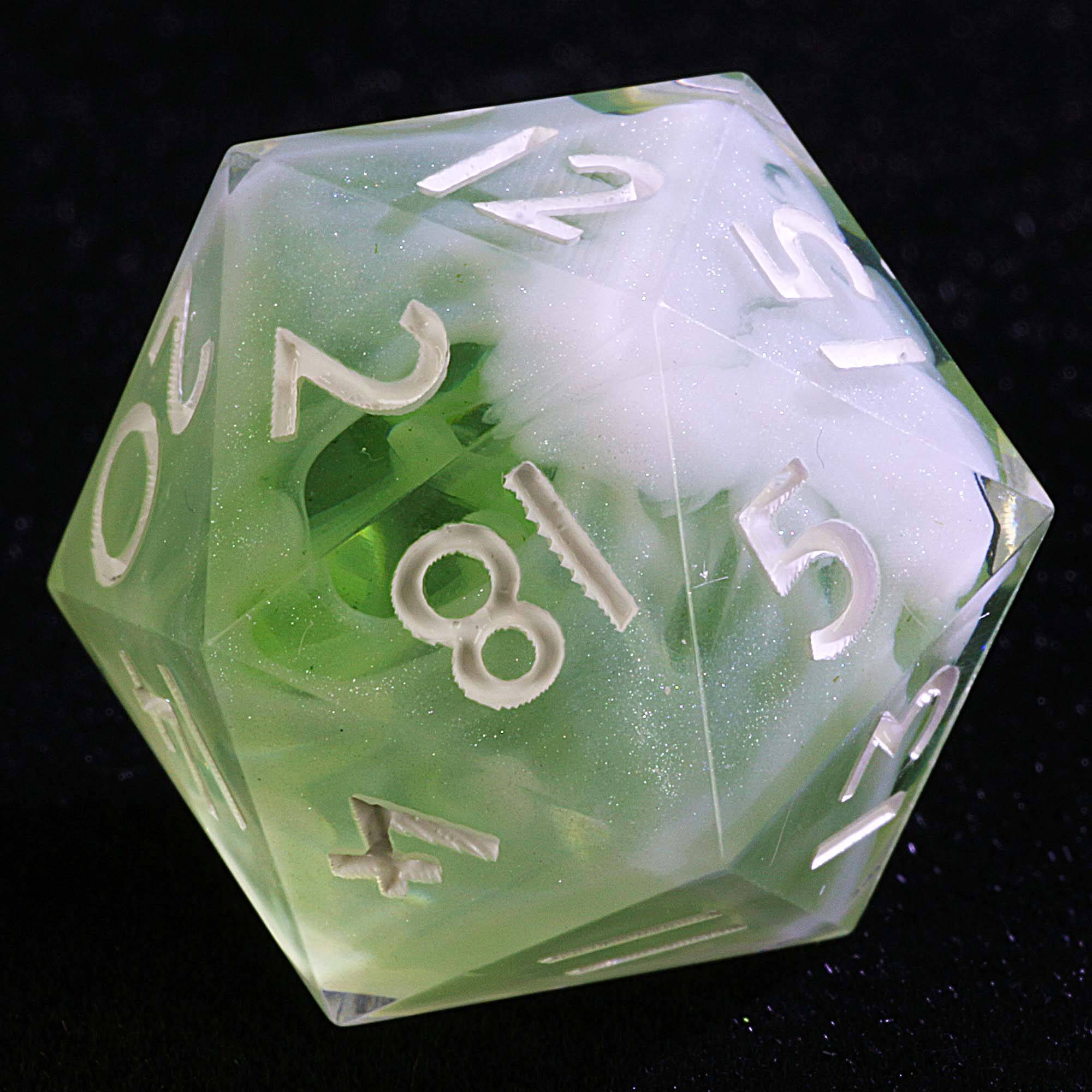 9 Polyhedral Sets of Dice DnD Misty Emerald Cryptic - Dice of Dragons