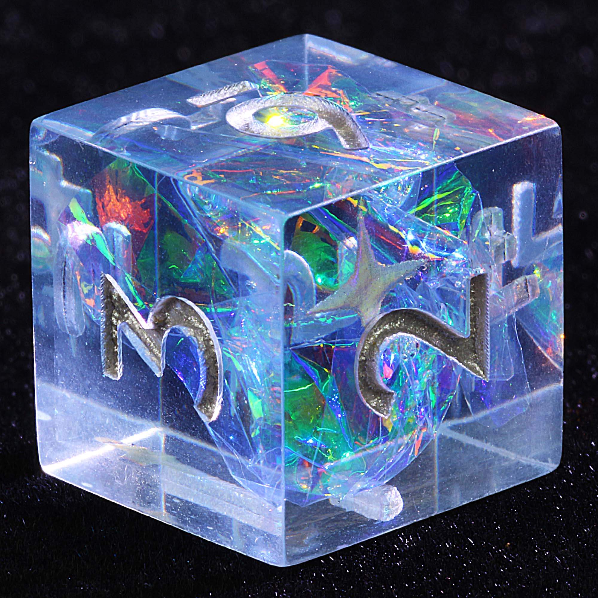 9 Polyhedral Set D&D Dice Celestial Cross - Dice of Dragons