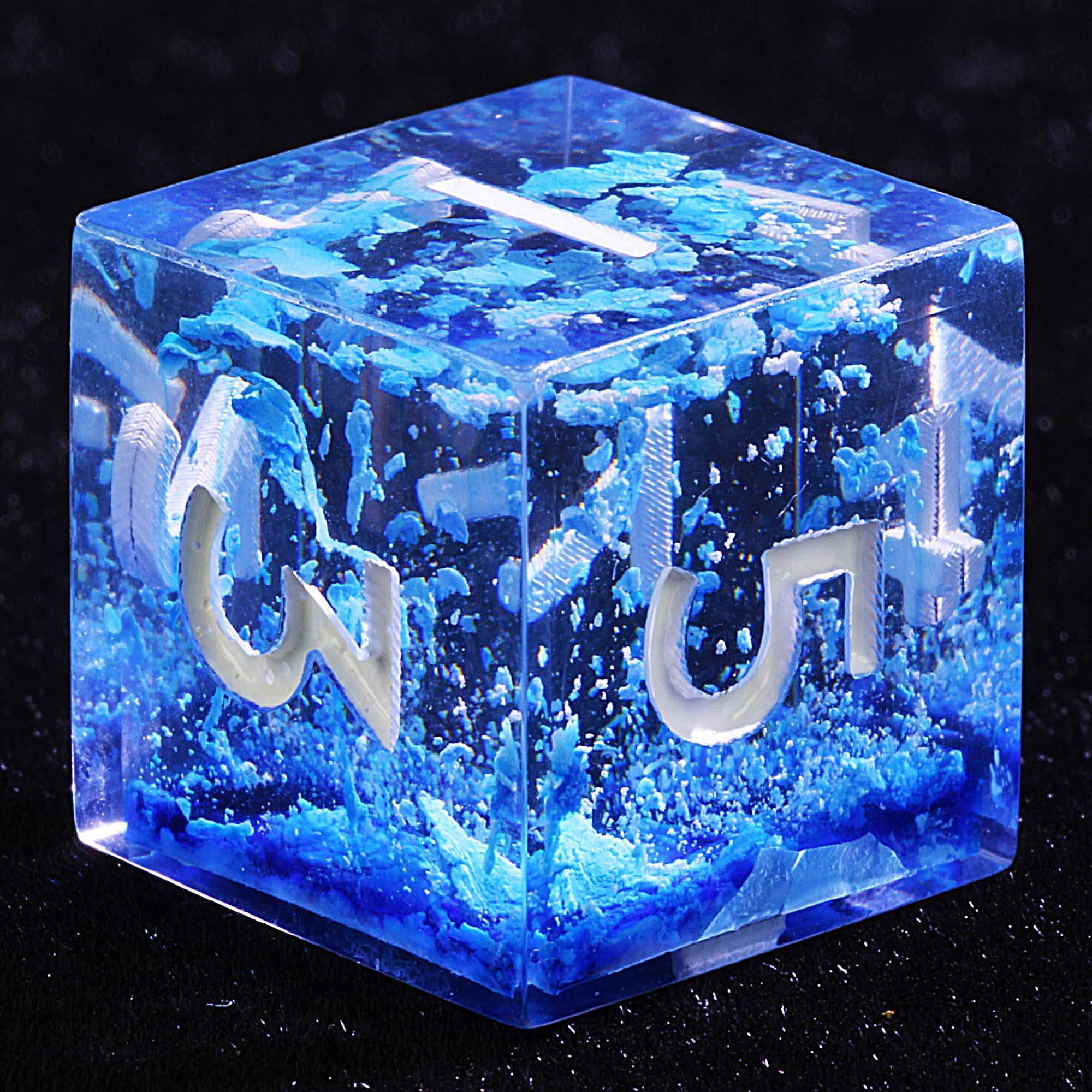 9 Polyhedral Sets of DD Dice Frozen Fracture - Dice of Dragons