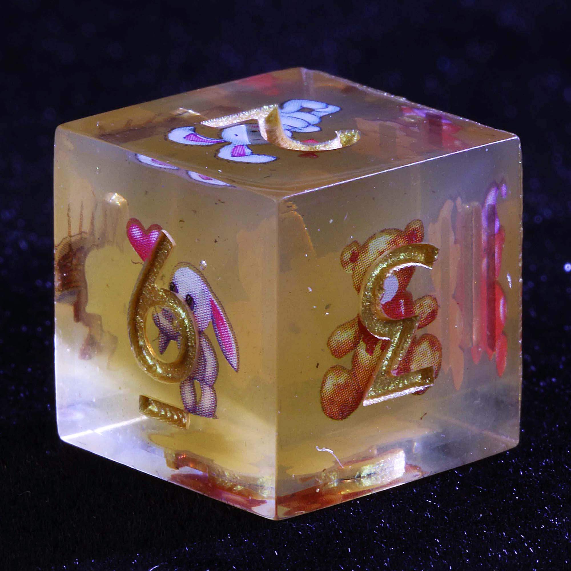 9 Polyhedral Sets of Dice D and D Honeywood Tea Party - Dice of Dragons