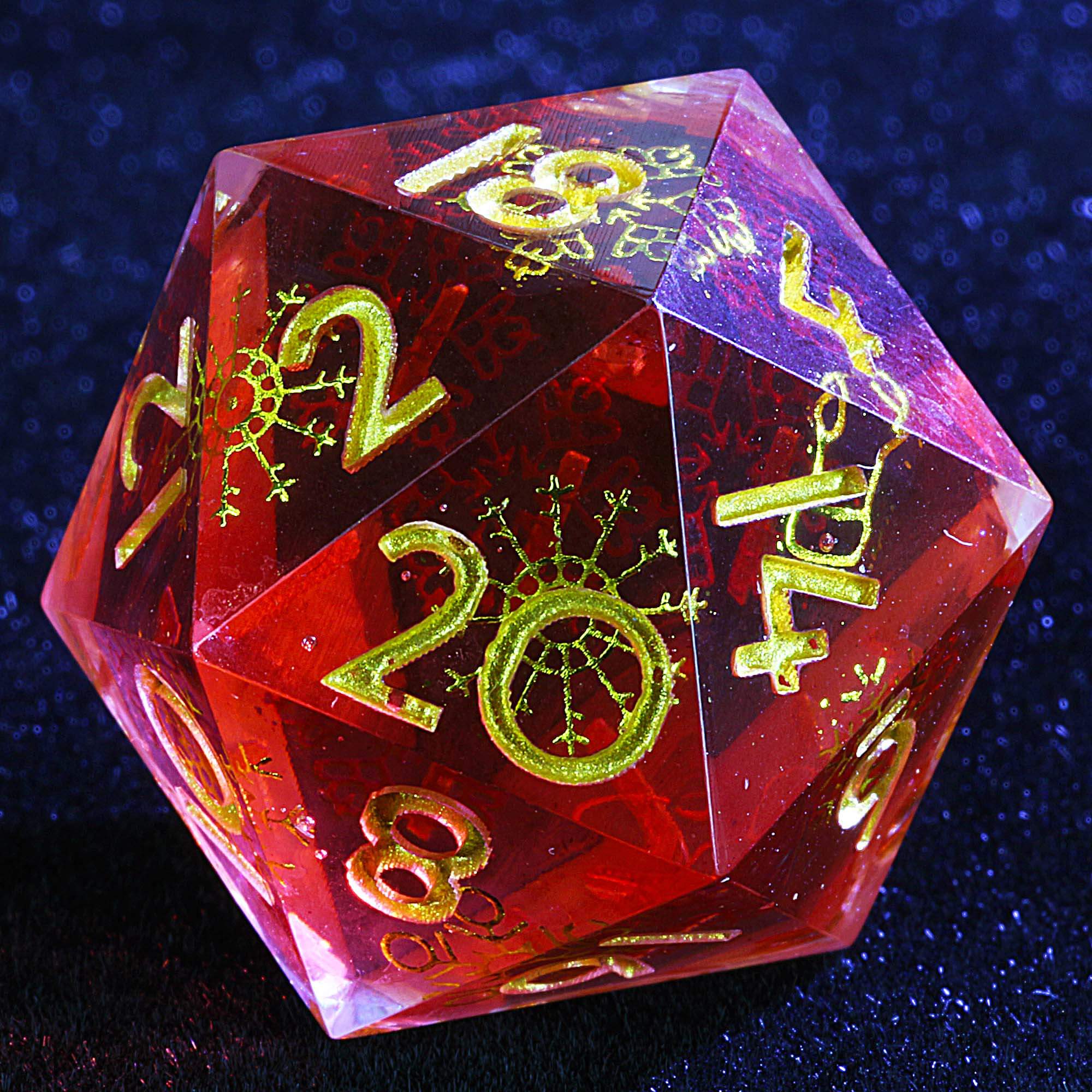 9 Polyhedral DD Set Dice Elf Enchanted Snow - Dice of Dragons