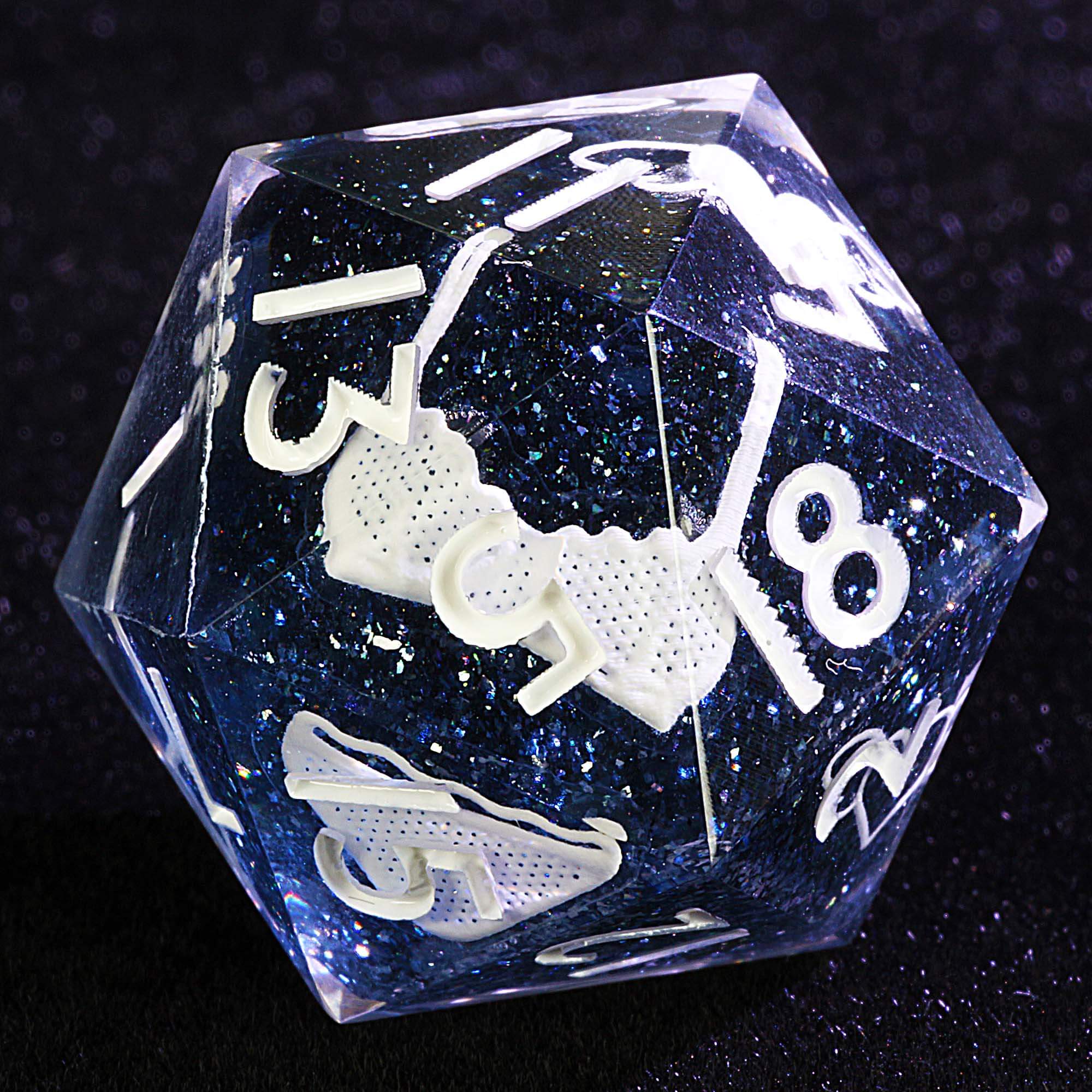 9 Polyhedral DD Sets of Dice Midnight Angel's Taboo - Dice of Dragons