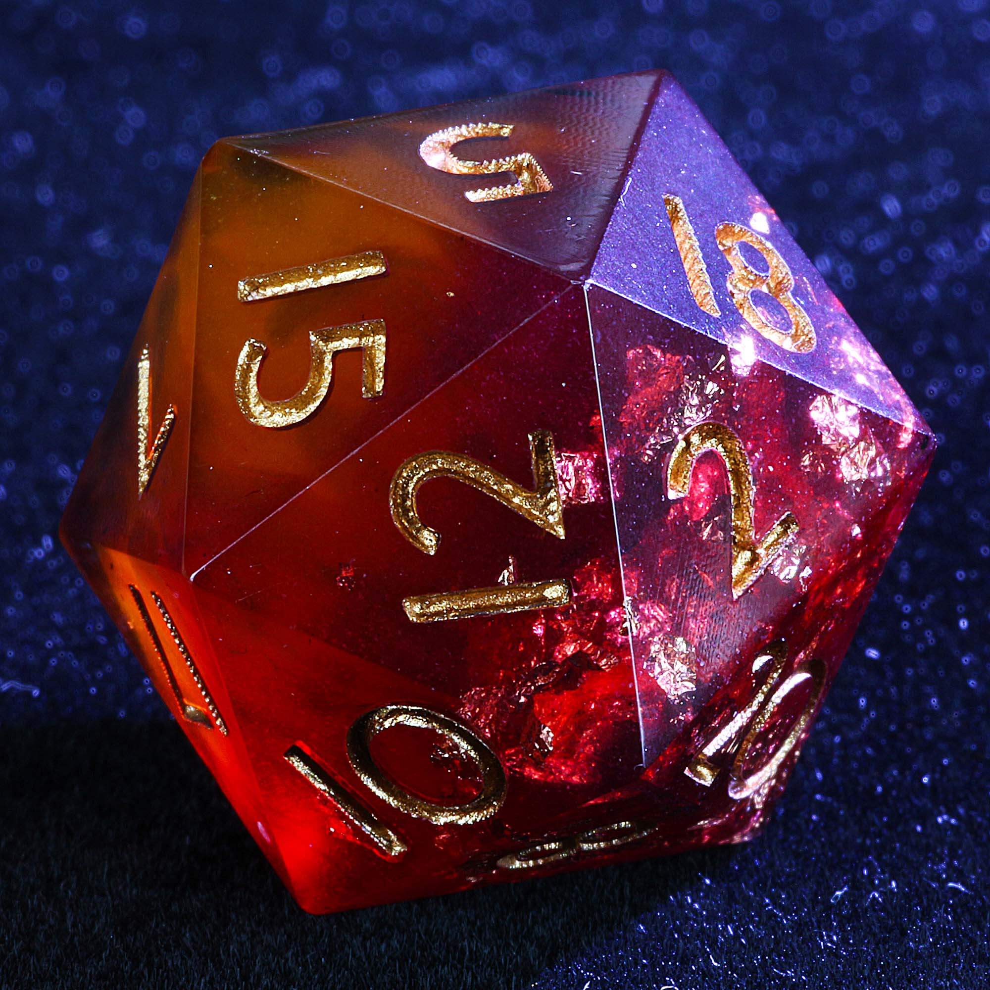 9 Polyhedral DD Dice Sets Blood of Fallen God - Dice of Dragons