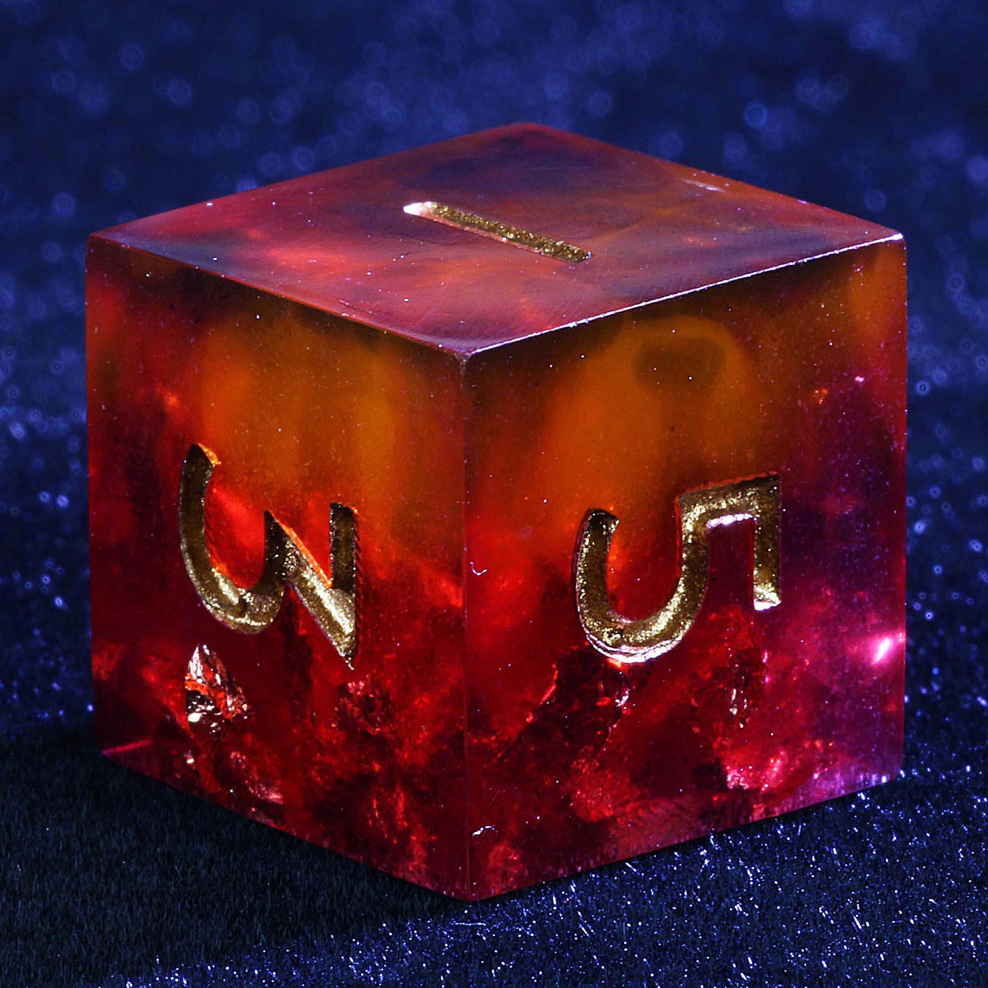 9 Polyhedral DD Dice Sets Blood of Fallen God - Dice of Dragons
